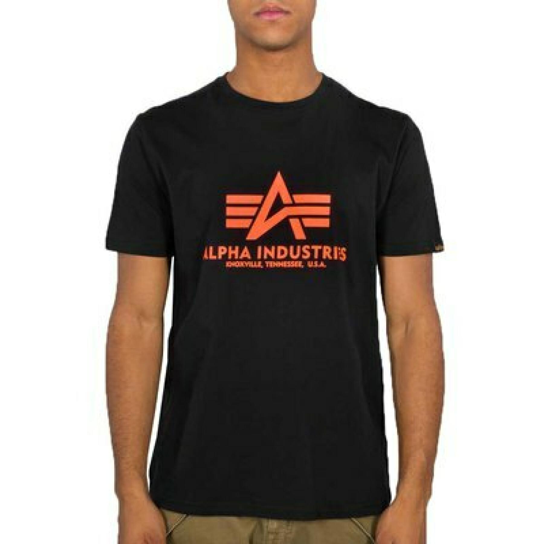 T-shirt Alpha Industries Basic Neon Print