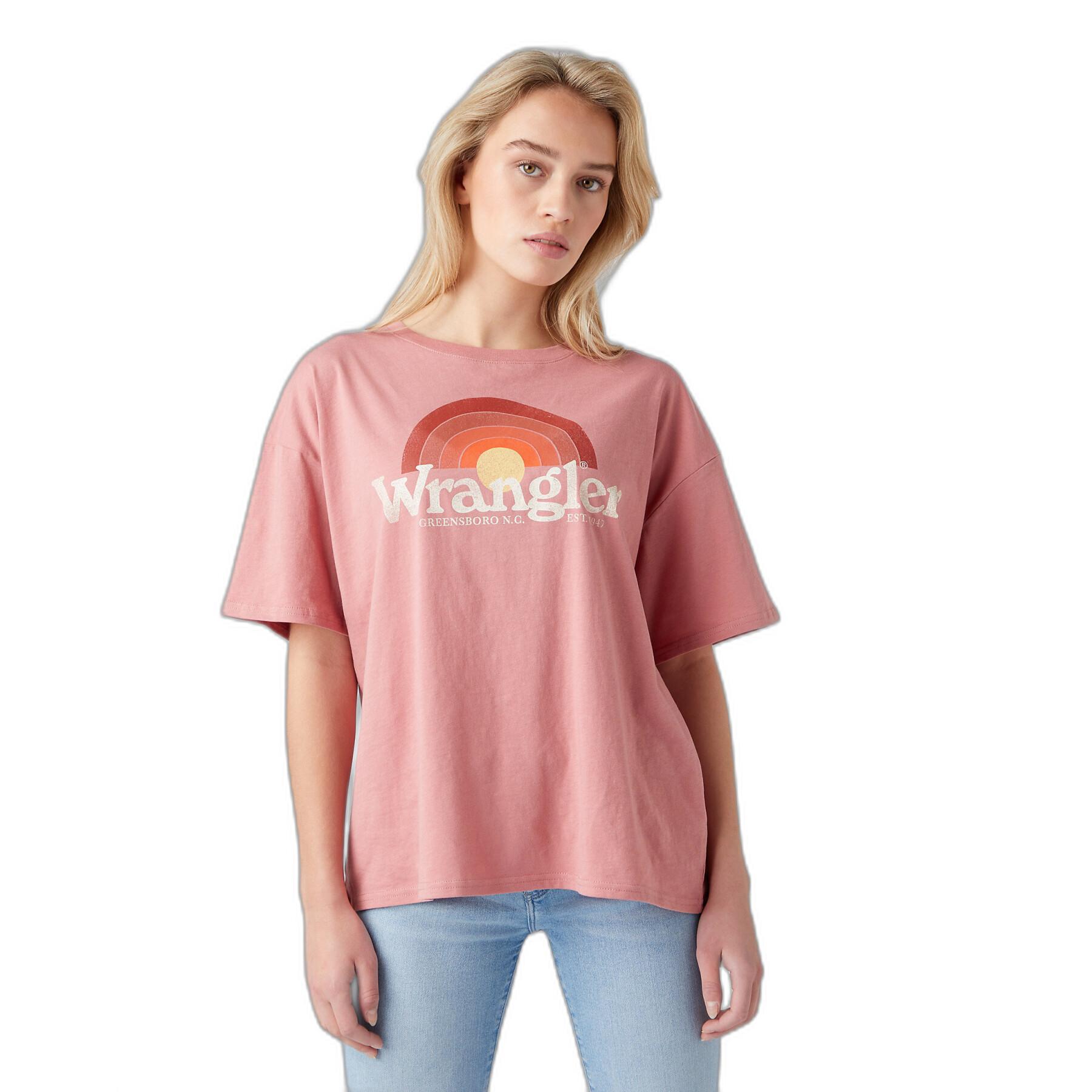 Dames-T-shirt Wrangler Girlfriend