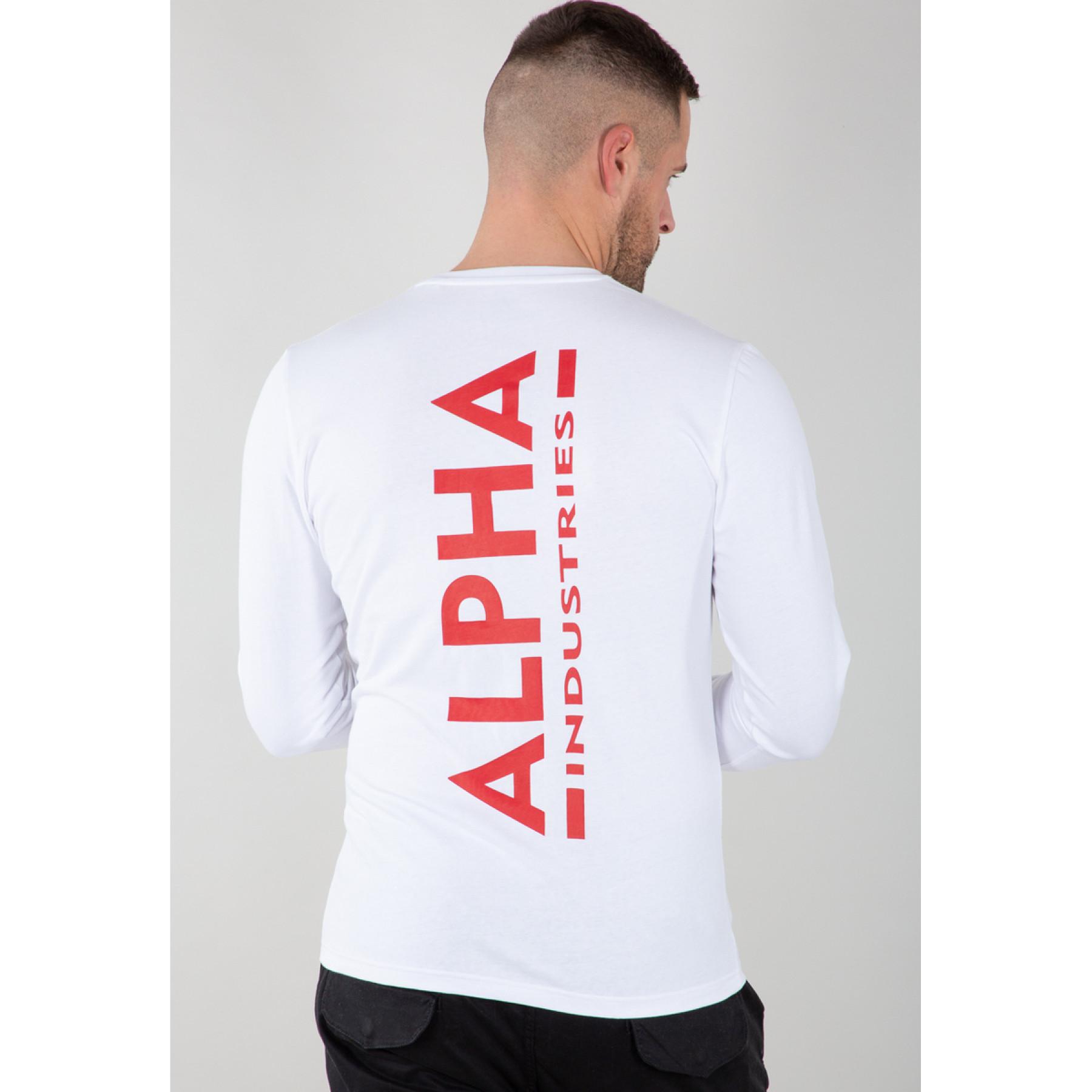 T-shirt met lange mouwen Alpha Industries Back Print Heavy