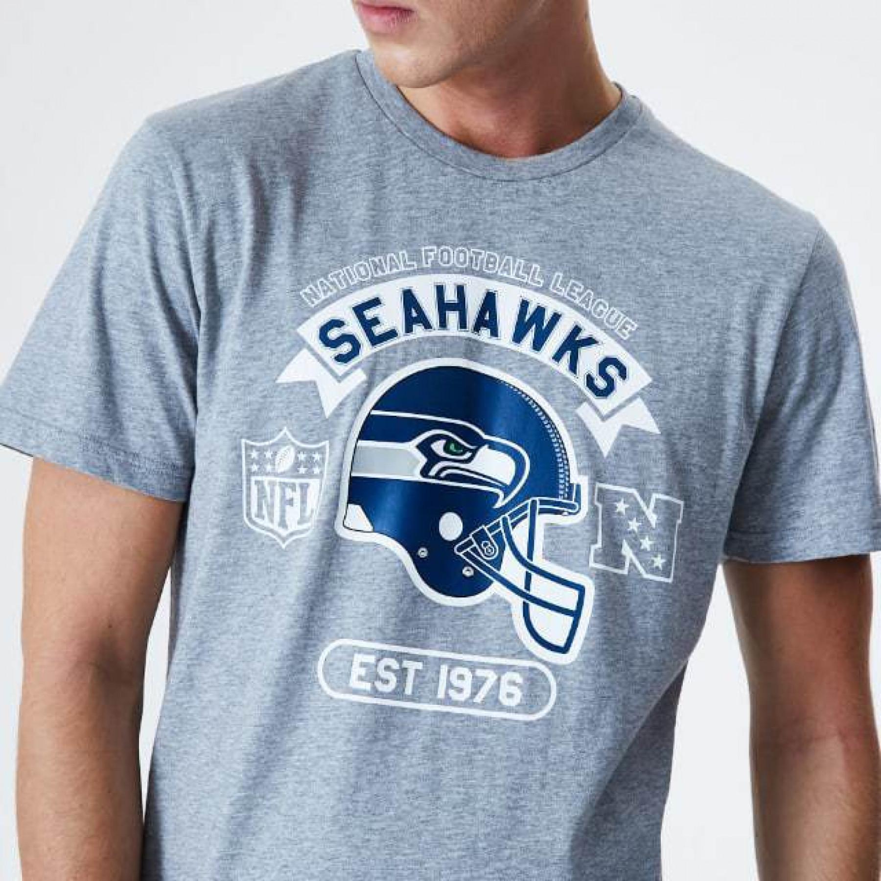  New EraT - s h i r t   NFL Helmet Seattle Seahawks