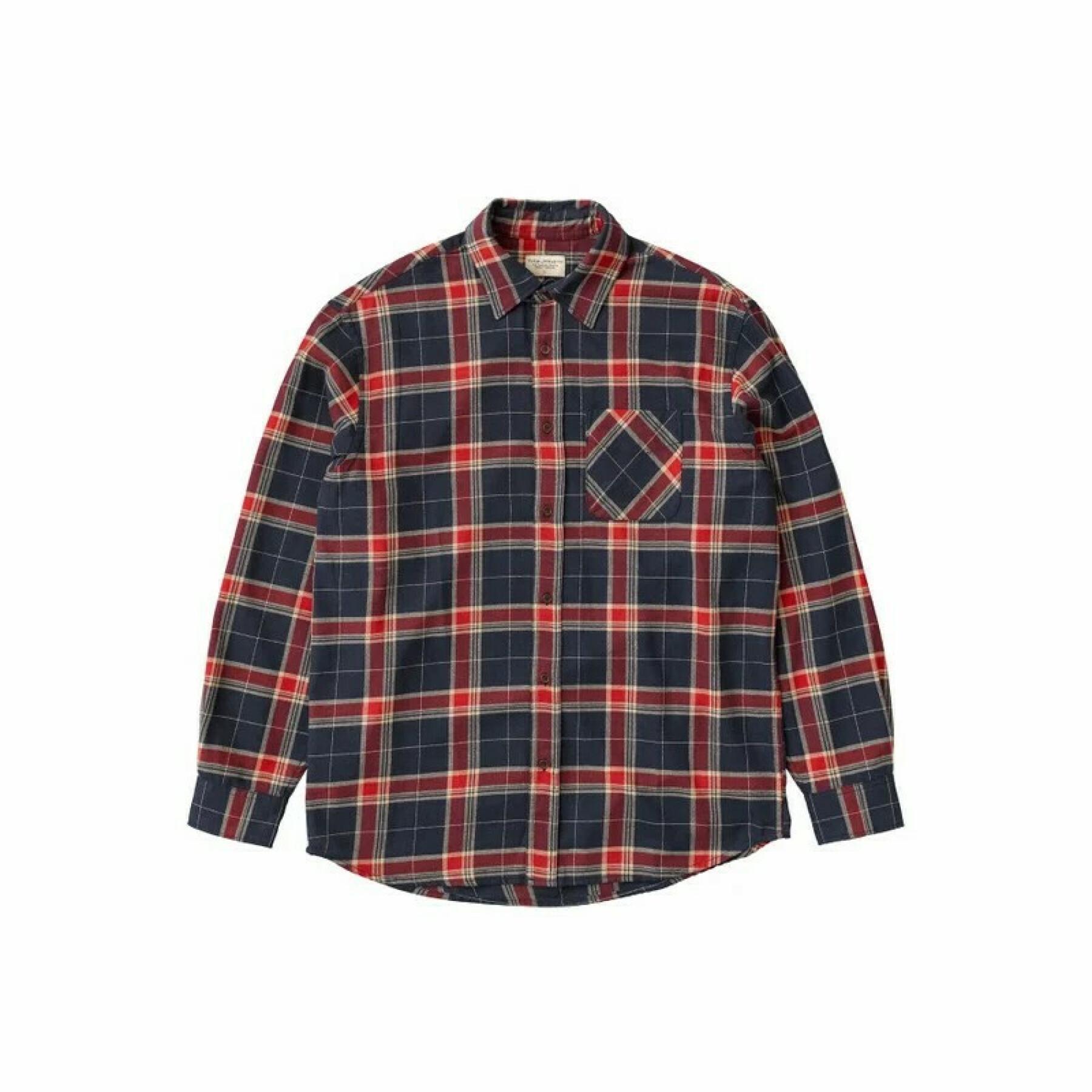 Overhemd Nudie Jeans Relaxed Flannel Rebirth Multi