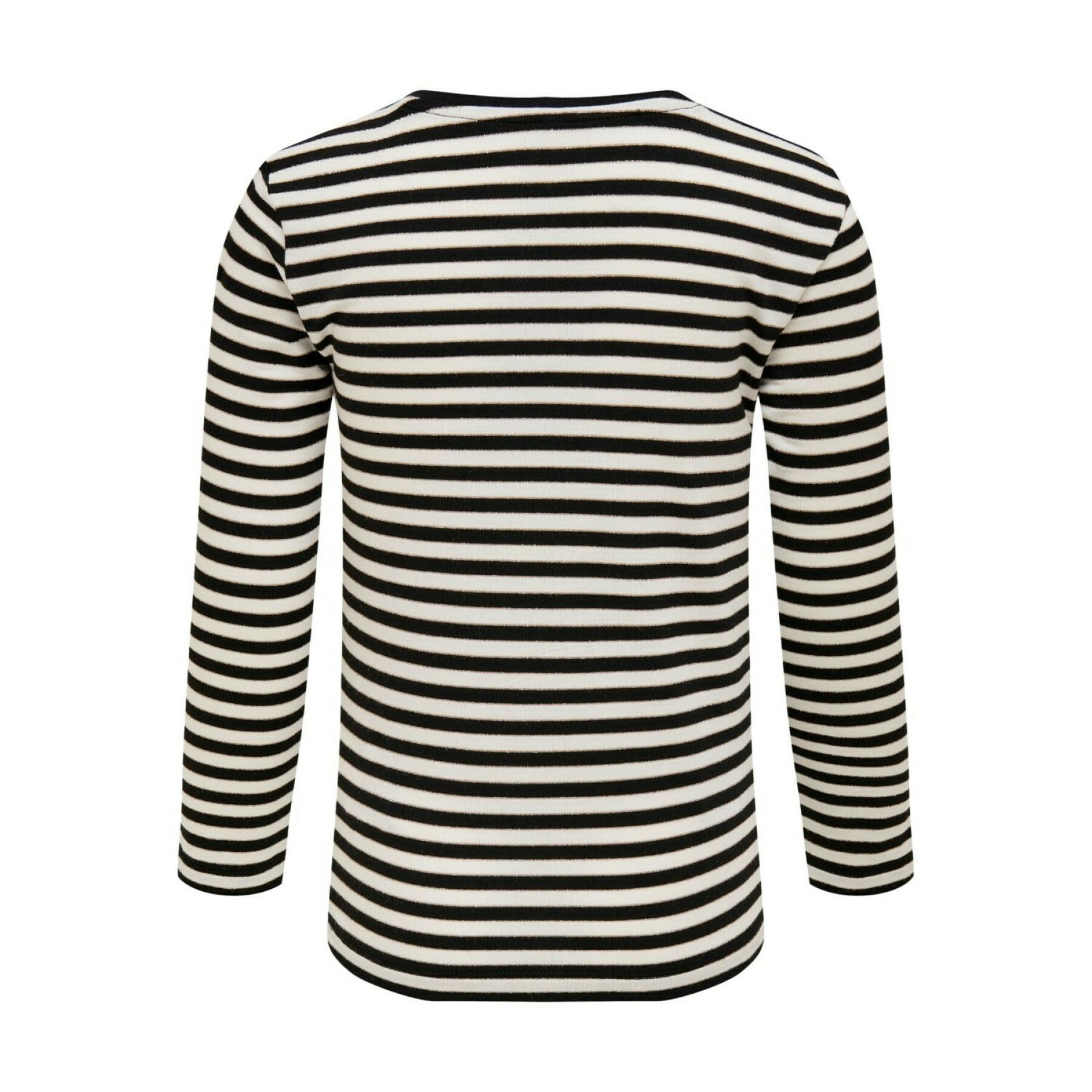 Meisjes-T-shirt lange mouwen Only konmoulin stripe
