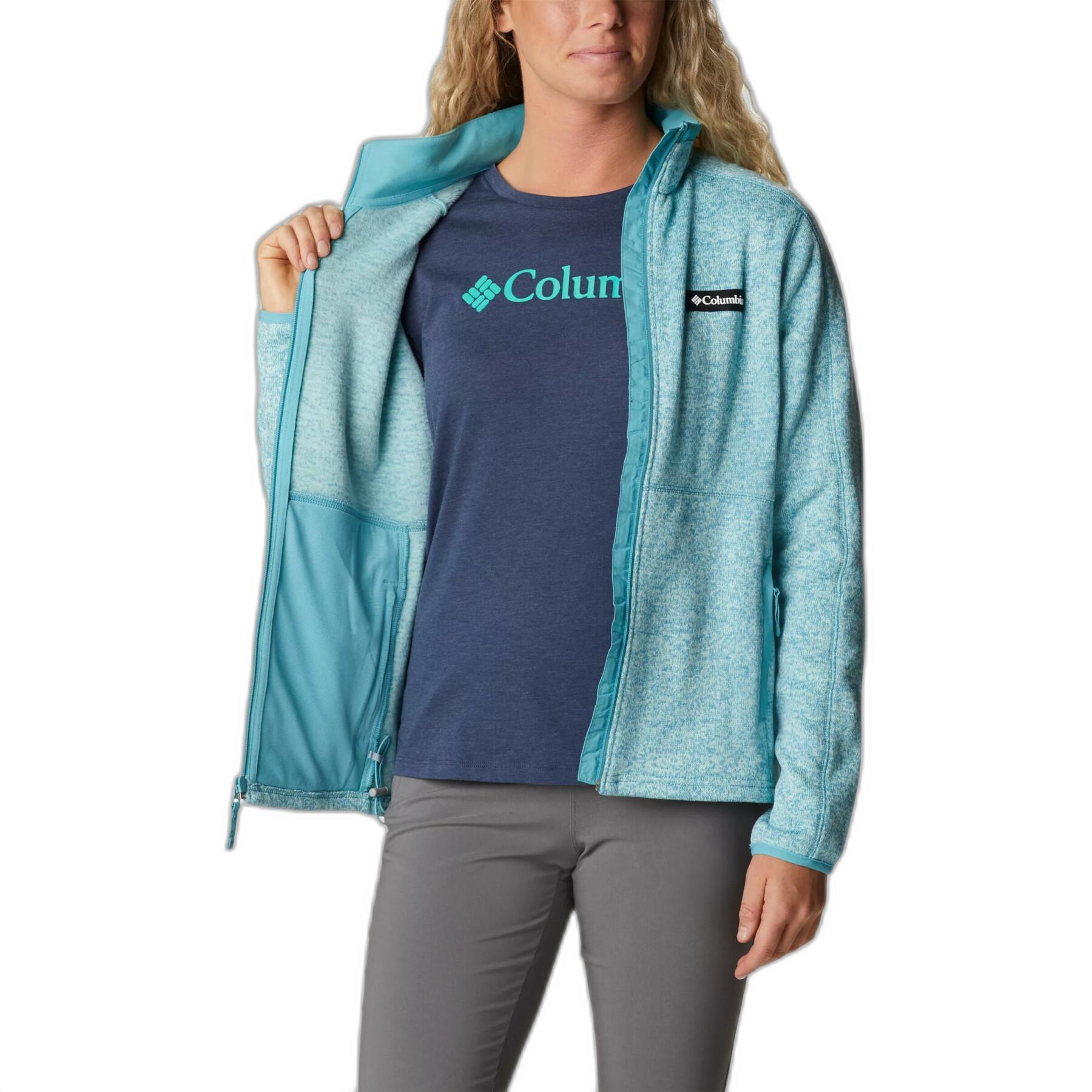 Dames sweatshirt met volledige rits Columbia Sweater Weather