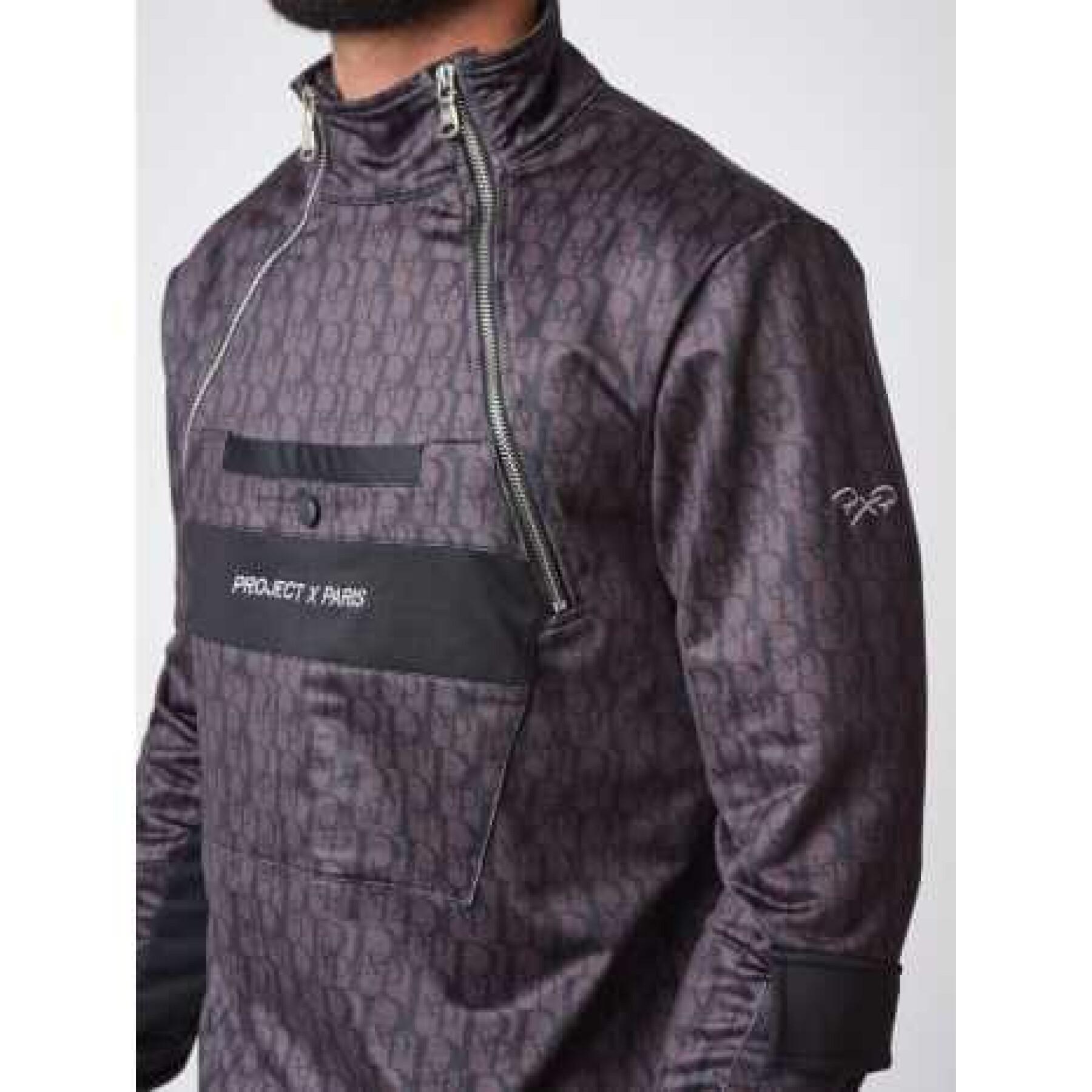 Windbreaker sweatshirt met monogram Project X Paris