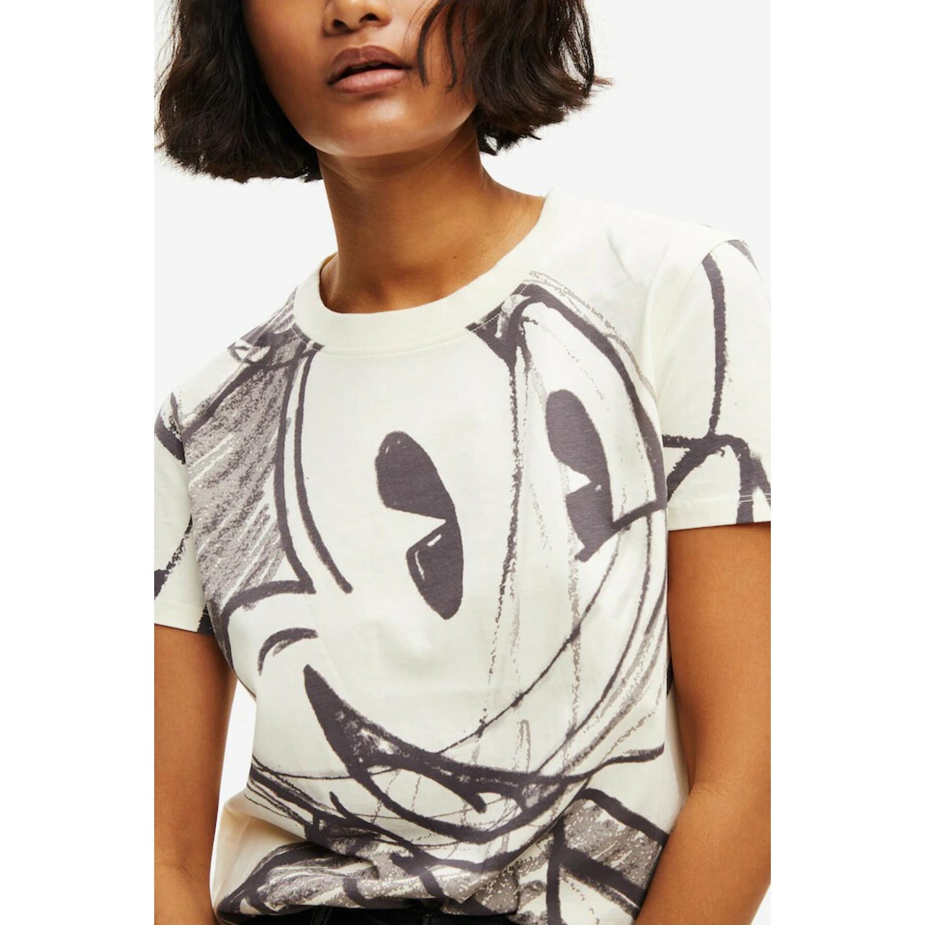Dames-T-shirt Desigual Mickey trazos