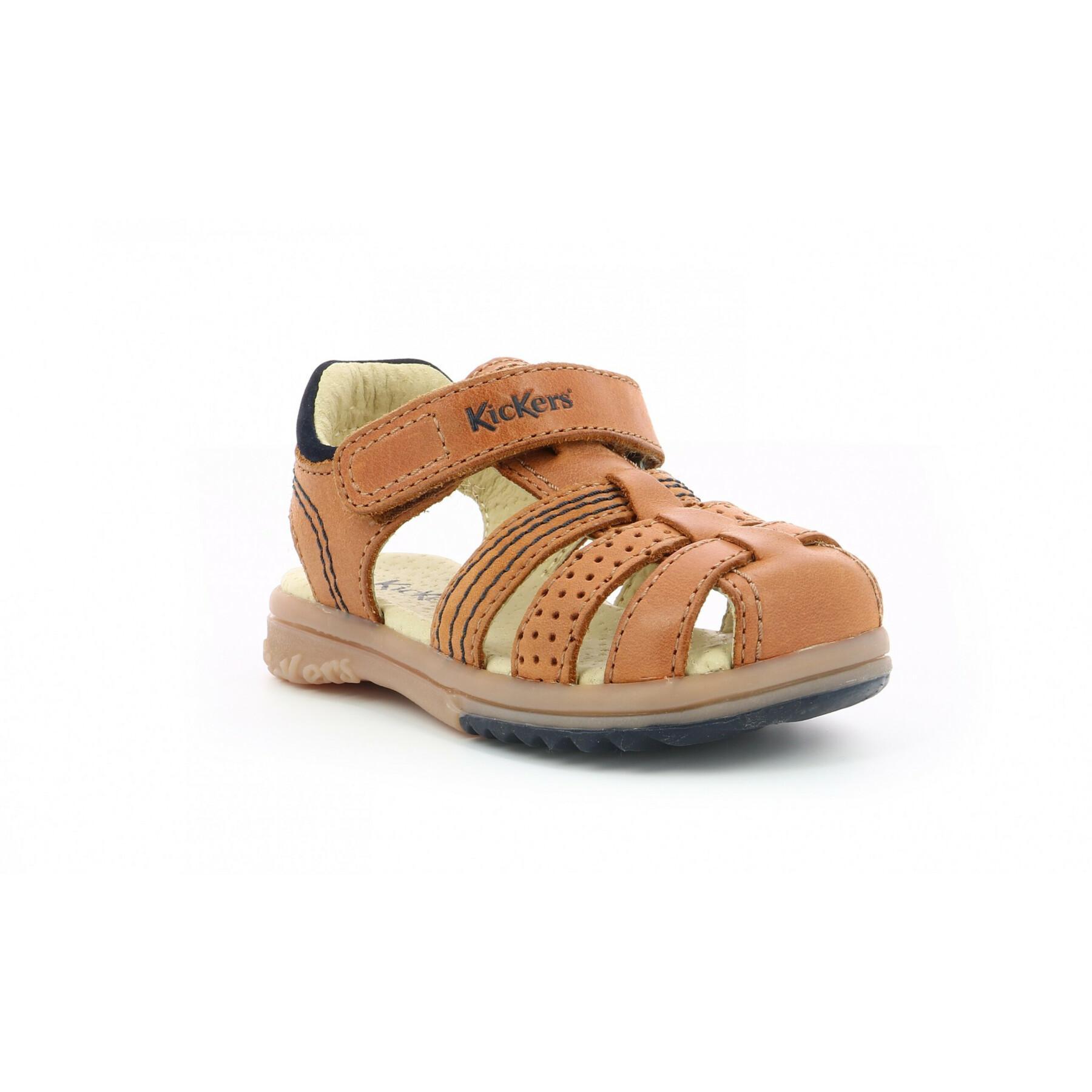 sandalen voor babyjongens Kickers Platinium