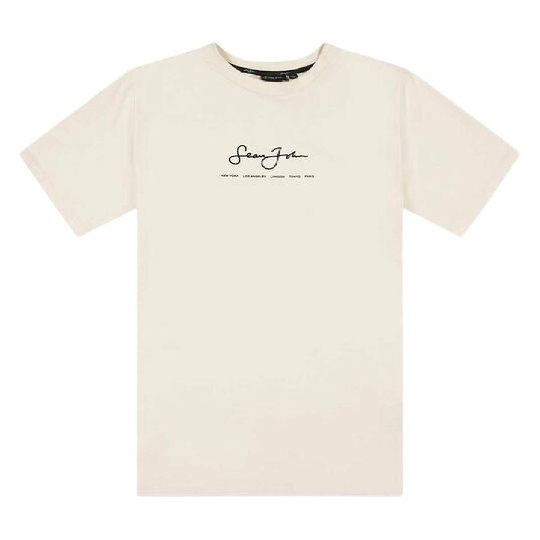 T-shirt met korte mouwen Sean John Script Logo Essential