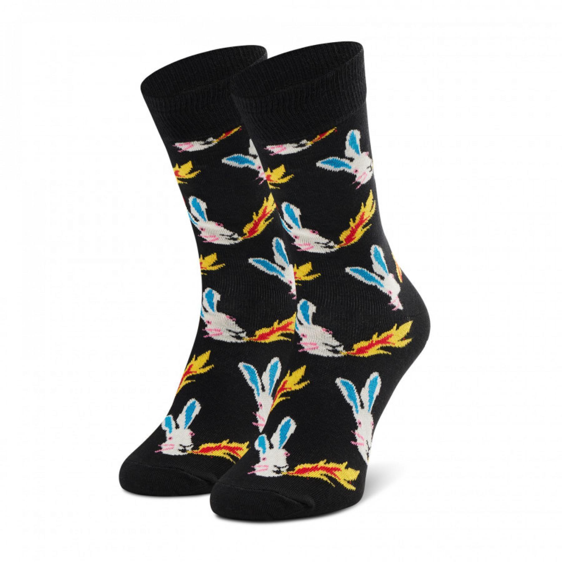 Hoge sokken Happy Socks fire rabbit