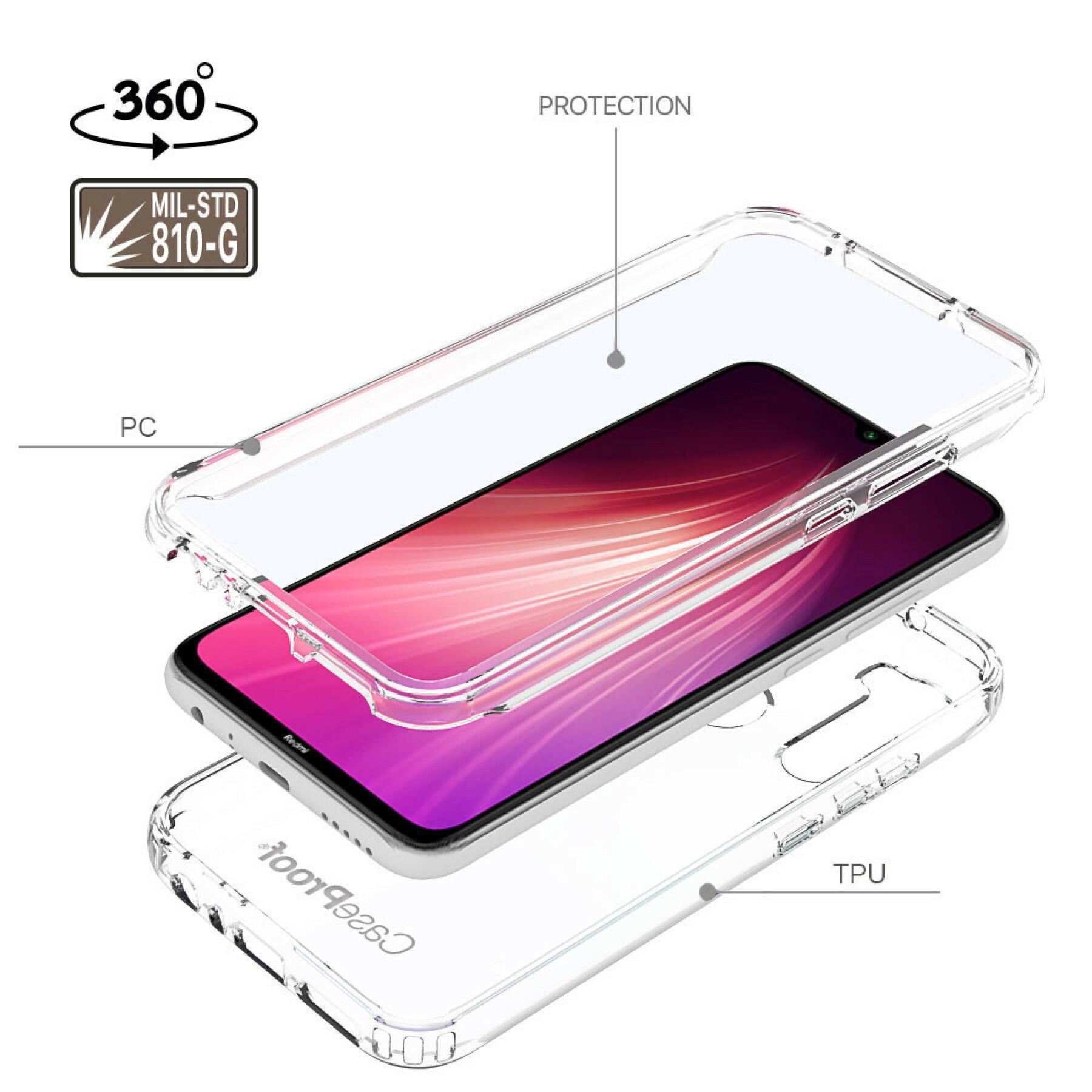 xiaomi note 8 360° anti-shock integraal smartphone hoesje CaseProof