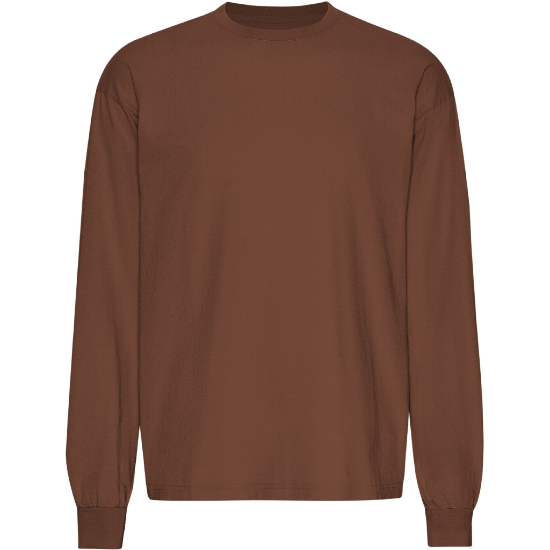 T-shirt met oversized lange mouwen Colorful Standard Organic Cinnamon Brown