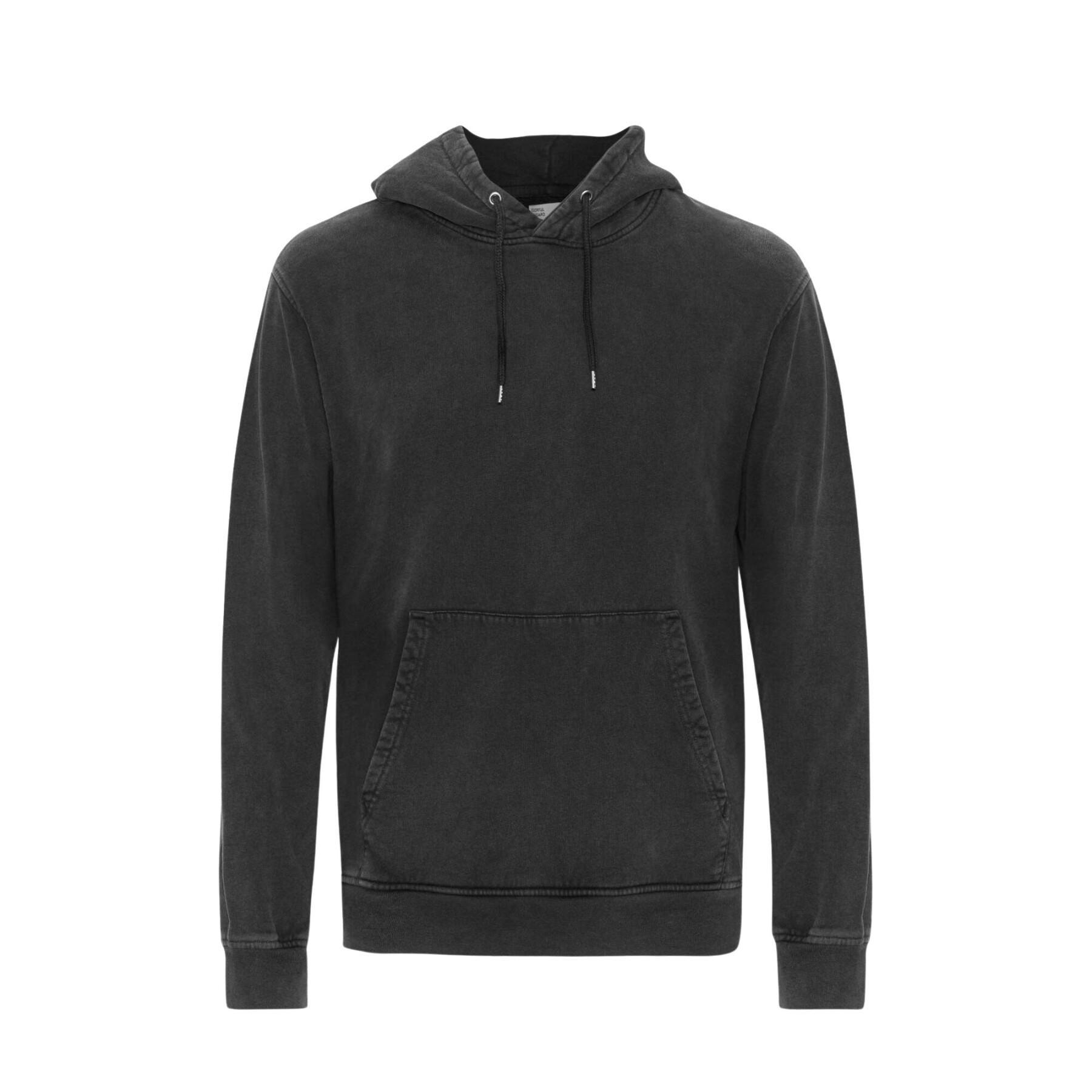 Hooded sweatshirt Colorful Standard Classic Organic Faded Black