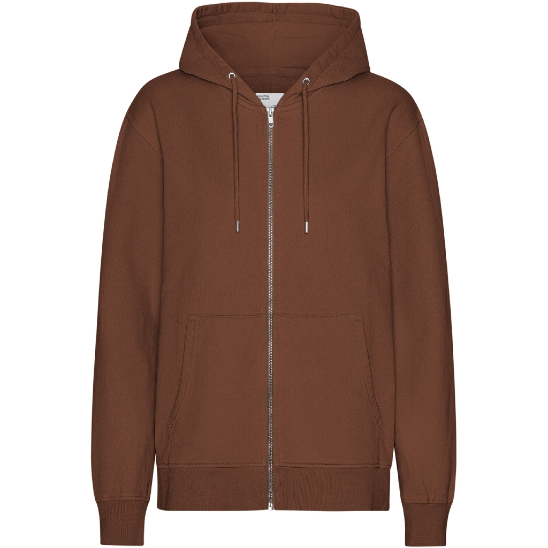 Hooded sweatshirt met rits Colorful Standard Classic Organic Cinnamon Brown