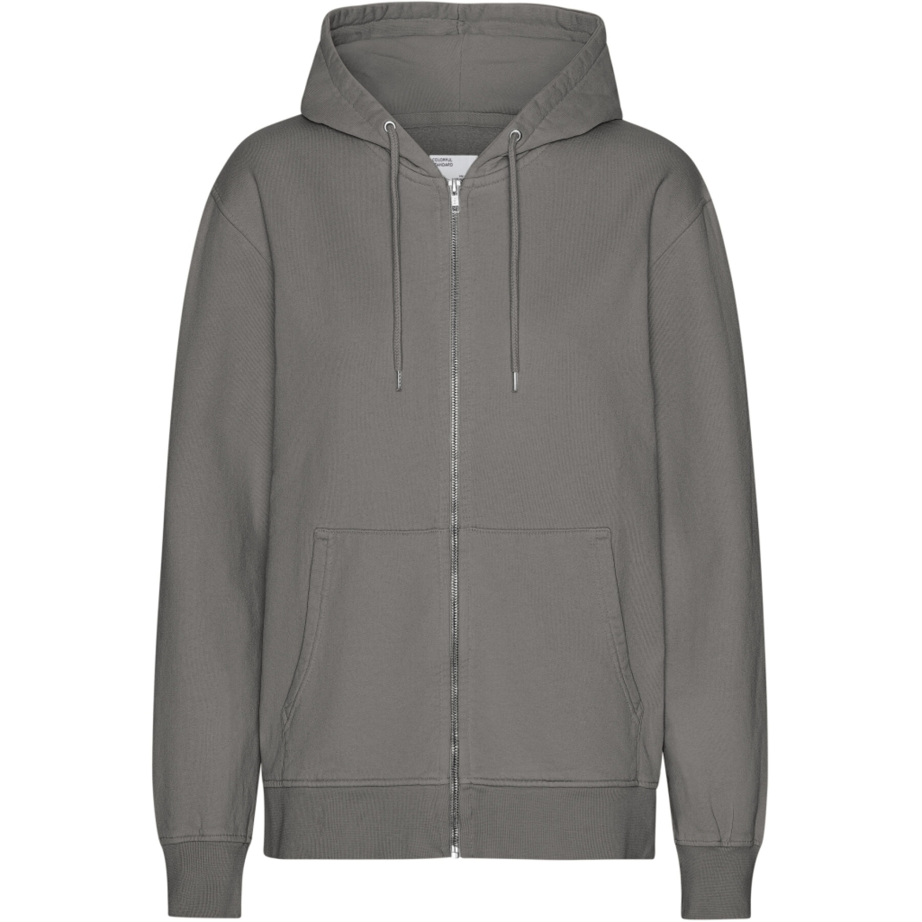 Hooded sweatshirt met rits Colorful Standard Classic Organic Storm Grey