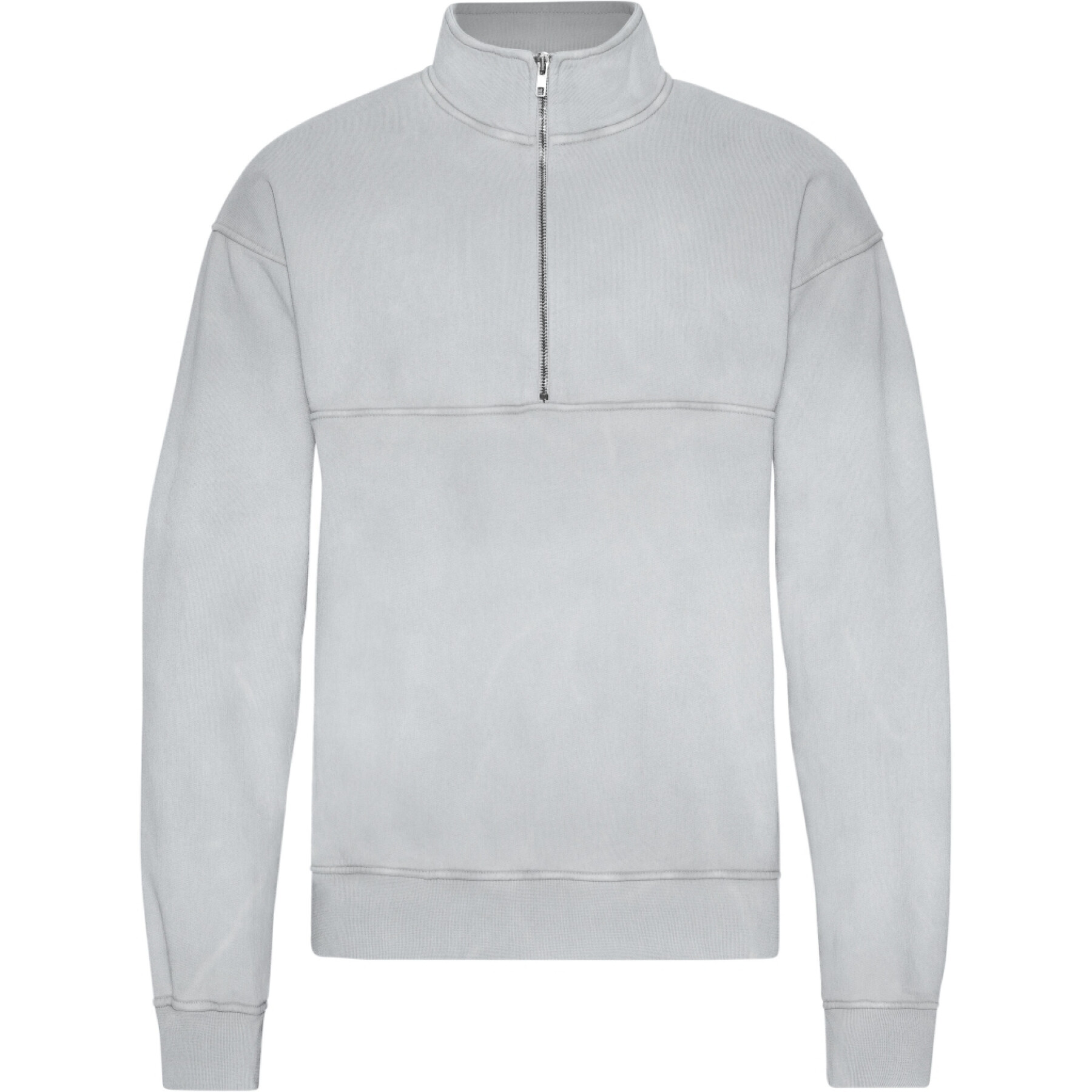 1/4 rits sweater Colorful Standard Organic Faded Grey