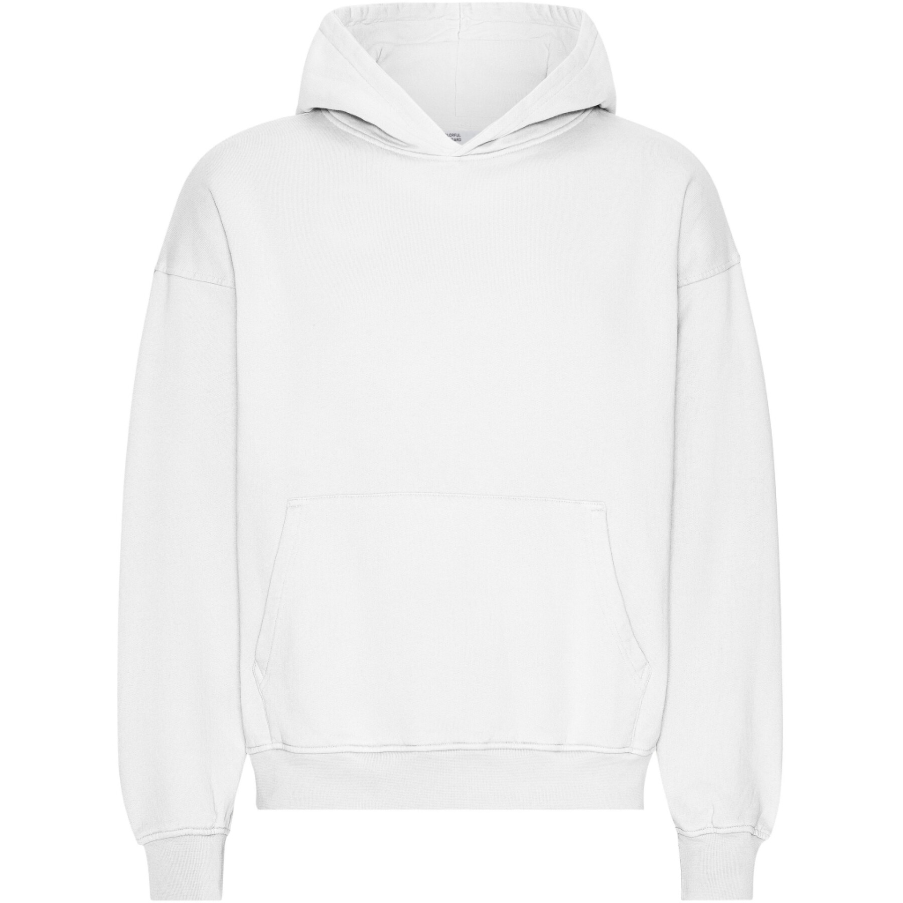 Oversized sweatshirt met capuchon Colorful Standard Organic Optical White