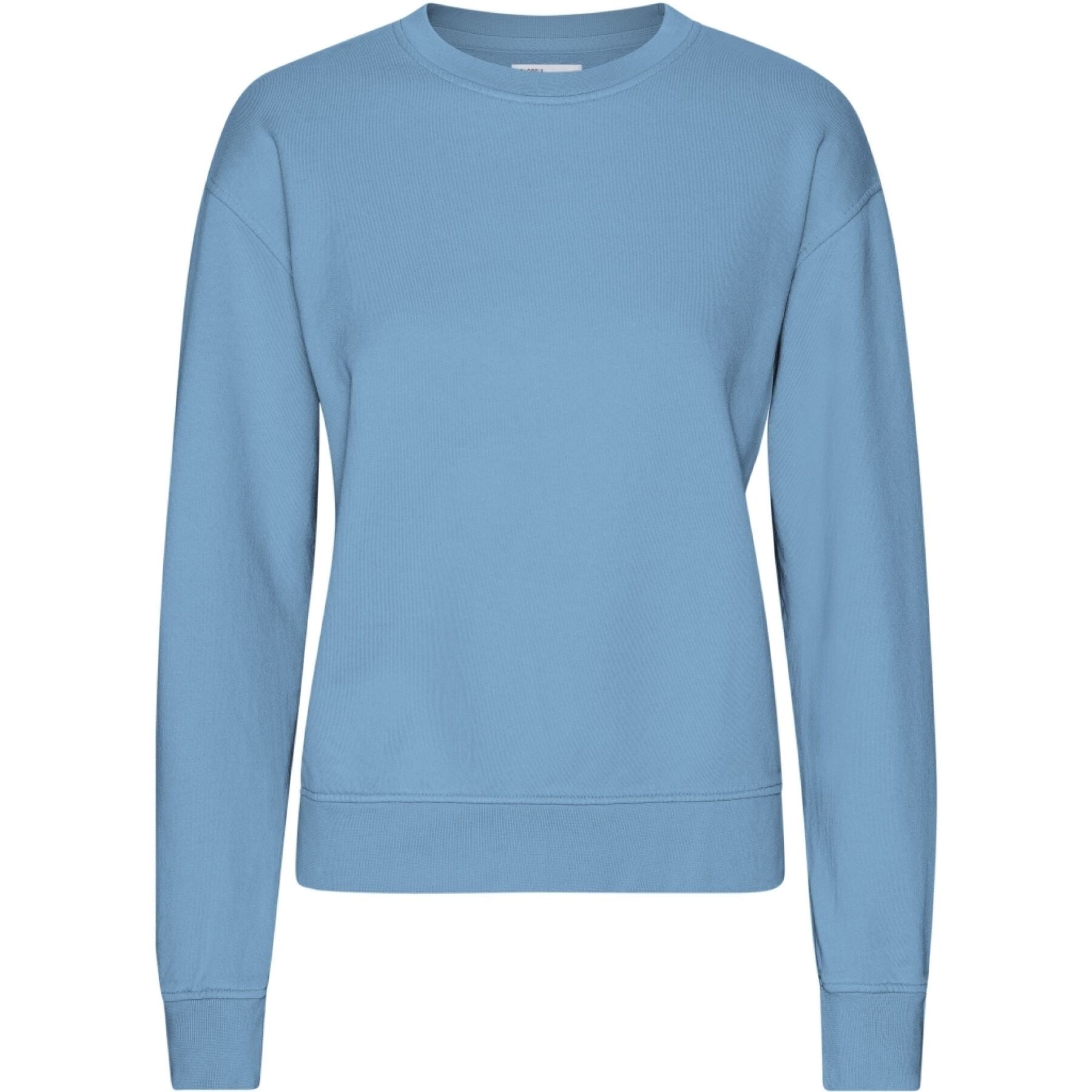 Dames sweatshirt met ronde hals Colorful Standard Classic Organic Seaside Blue
