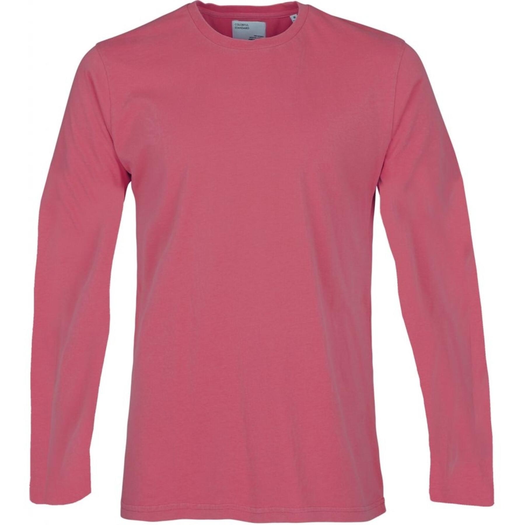 T-shirt met lange mouwen Colorful Standard Classic Organic raspberry pink