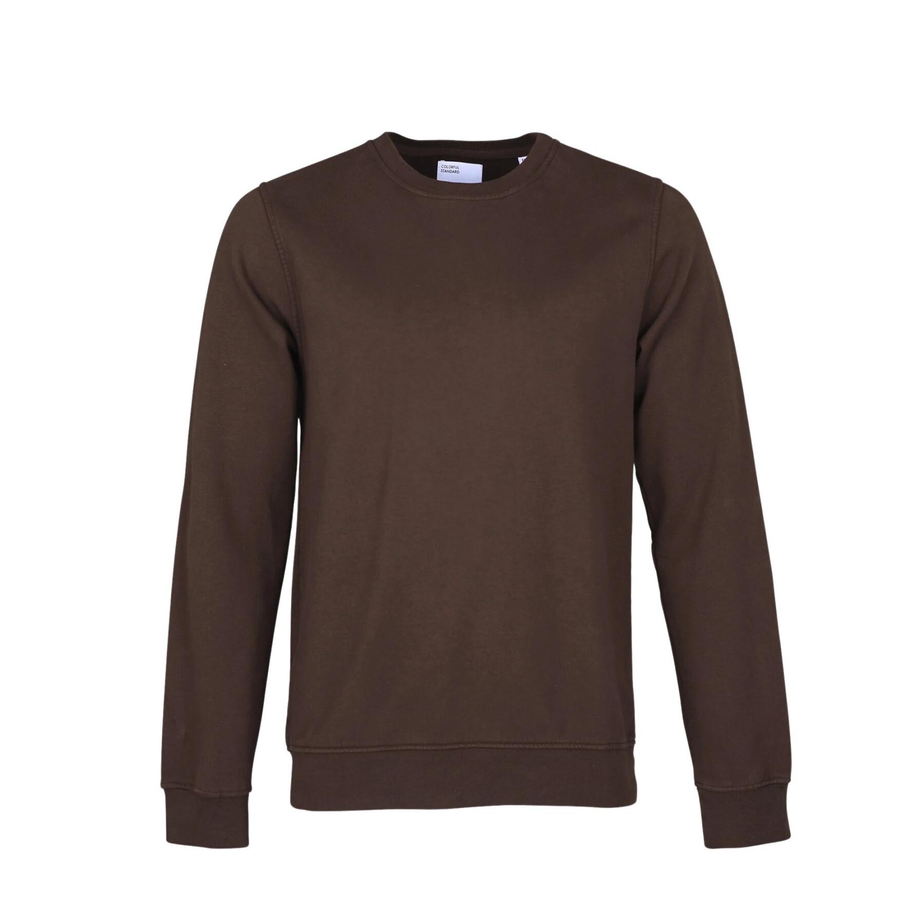 Sweatshirt ronde hals Colorful Standard Classic Organic coffee brown