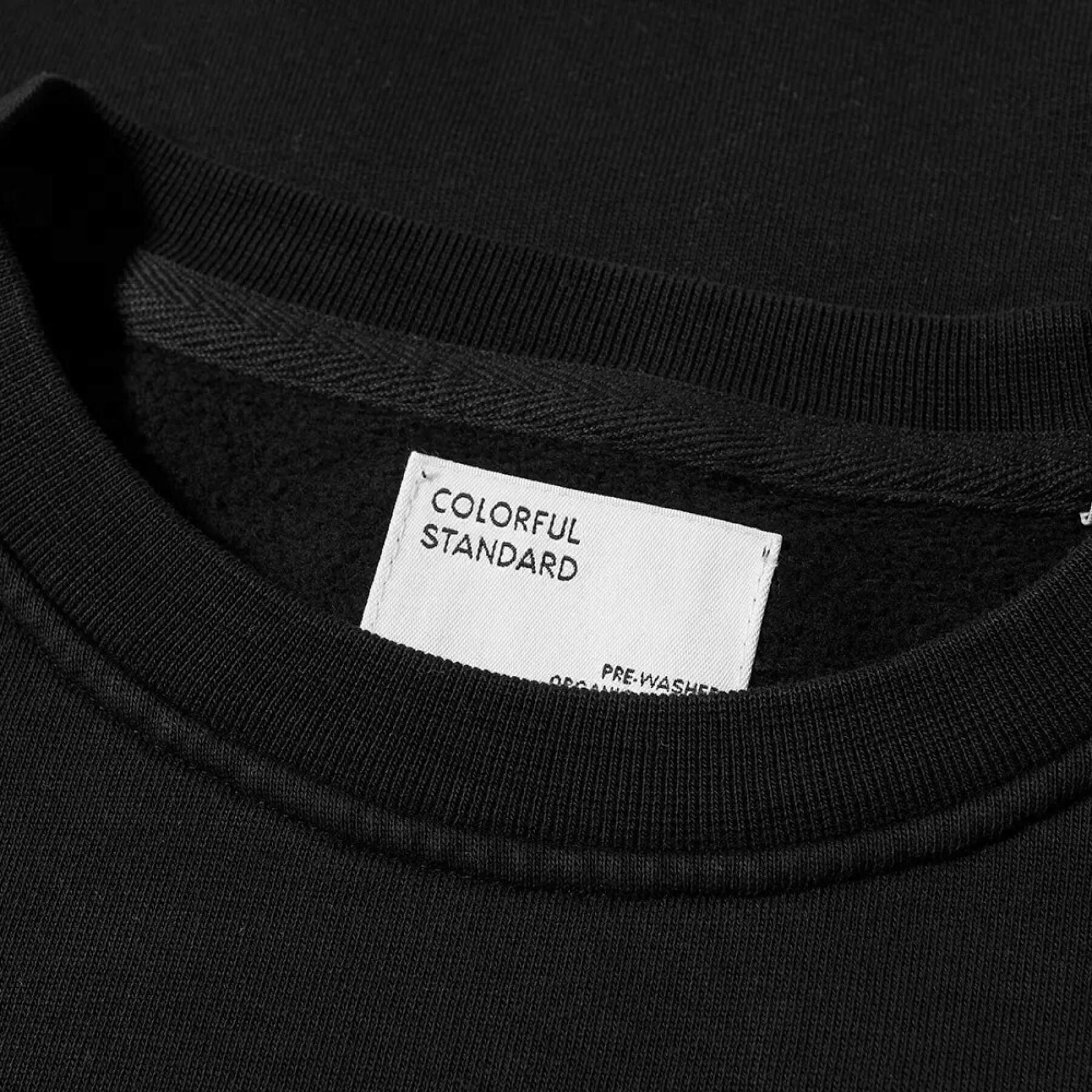 Sweatshirt ronde hals Colorful Standard Classic Organic deep black