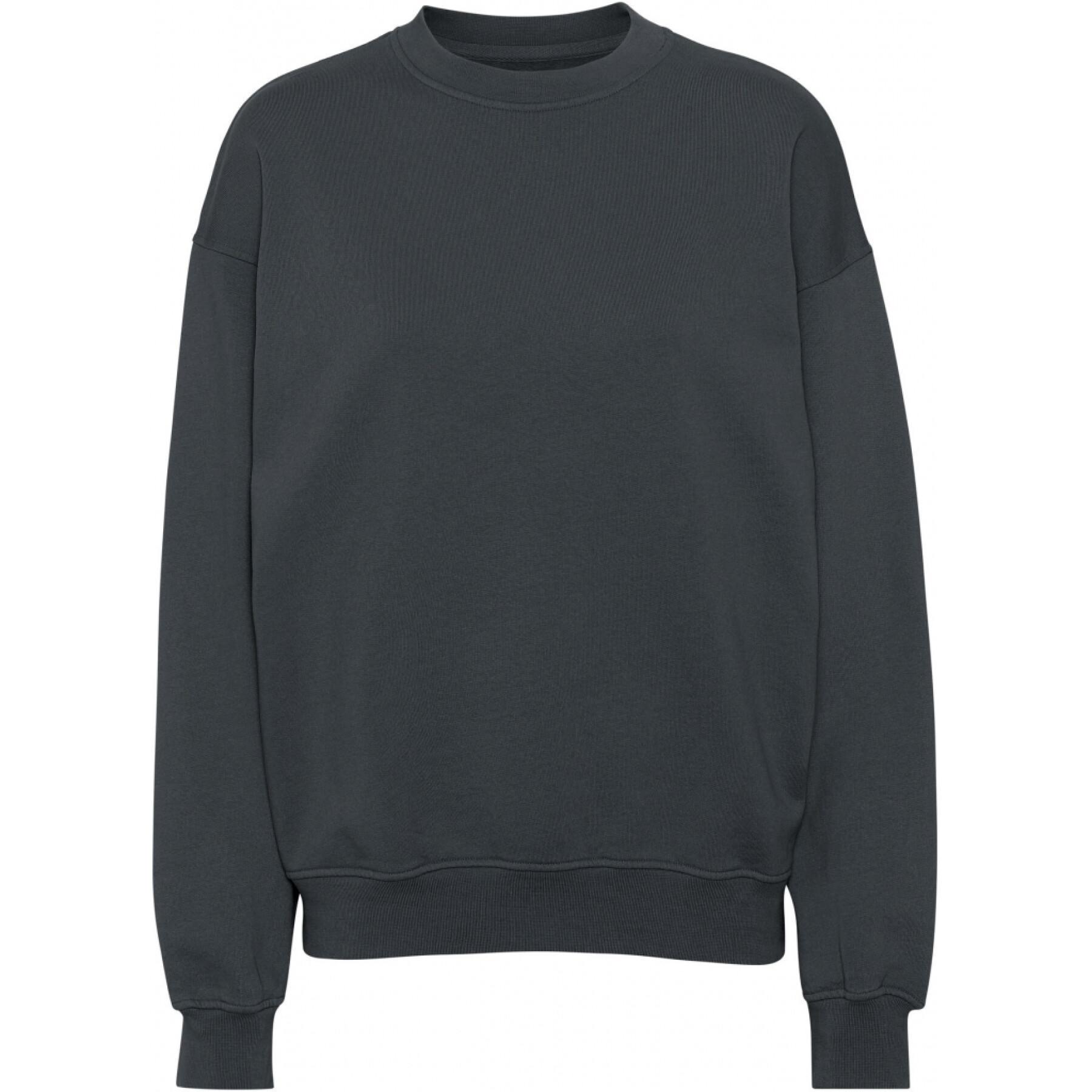 Sweatshirt ronde hals Colorful Standard Organic oversized lava grey