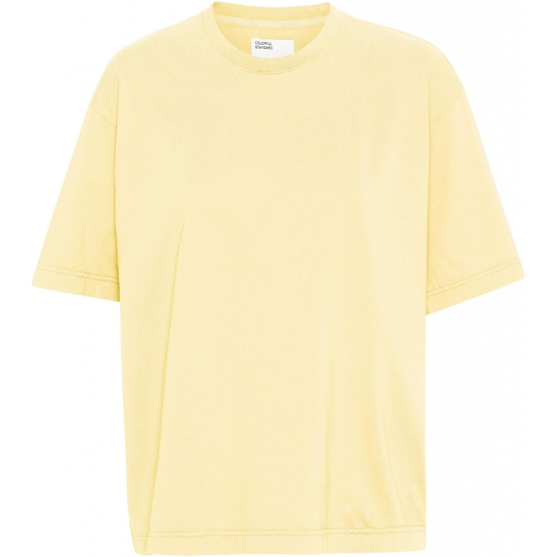 Dames-T-shirt Colorful Standard Organic oversized soft yellow