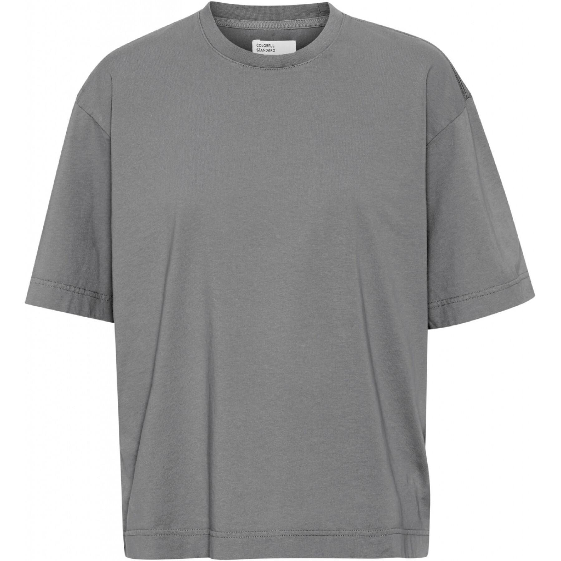 Dames-T-shirt Colorful Standard Organic oversized storm grey