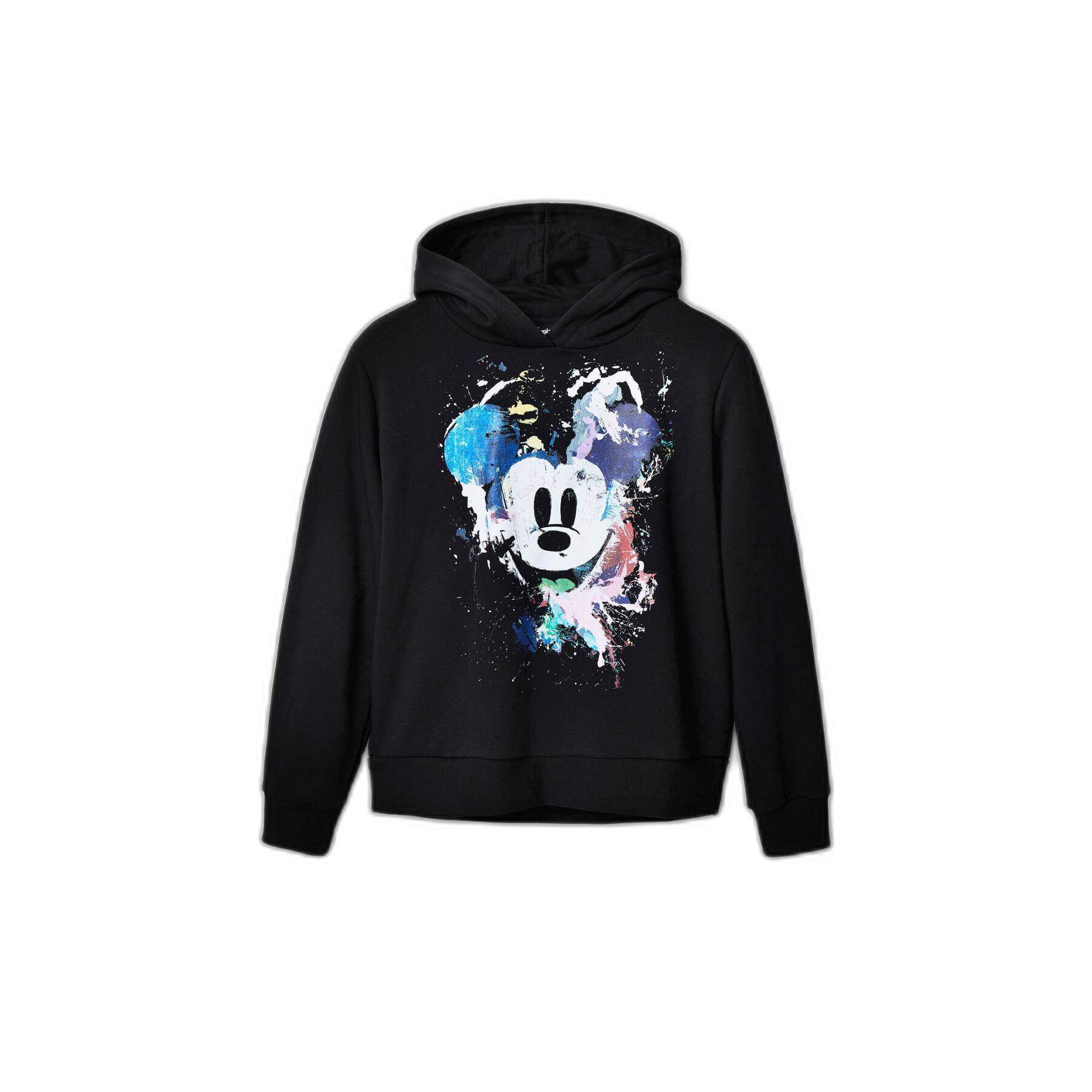 Sweatshirt damescapuchon Desigual Mickey