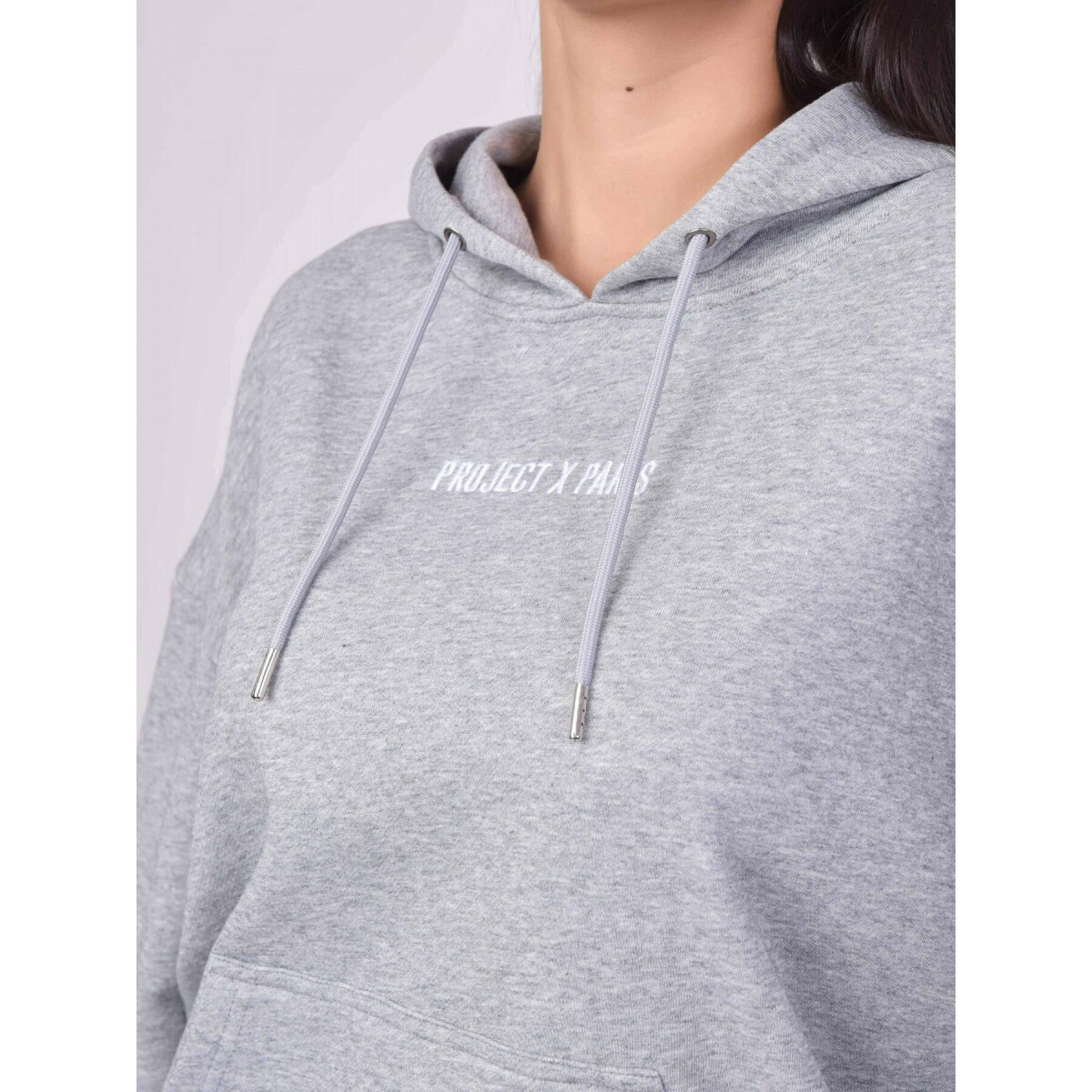 Basic hoodie met geborduurd logo voor dames Project X Paris