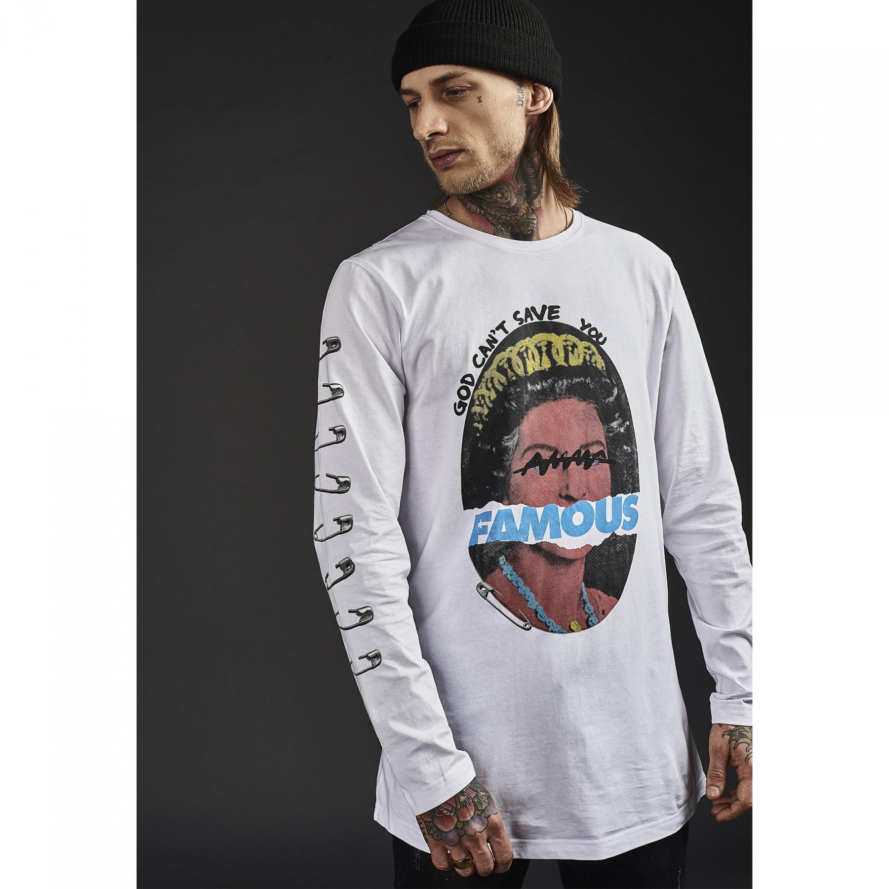 T-shirt met lange mouwen Famous God can't save you