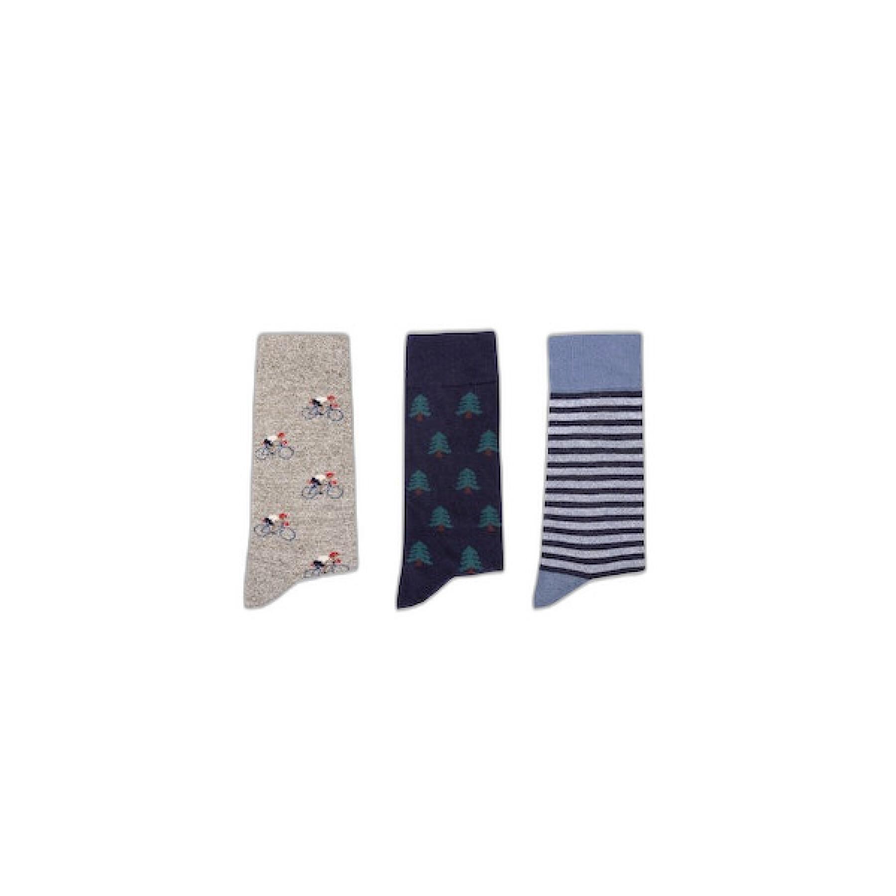 Set van 3 paar katoenen sokken Faguo