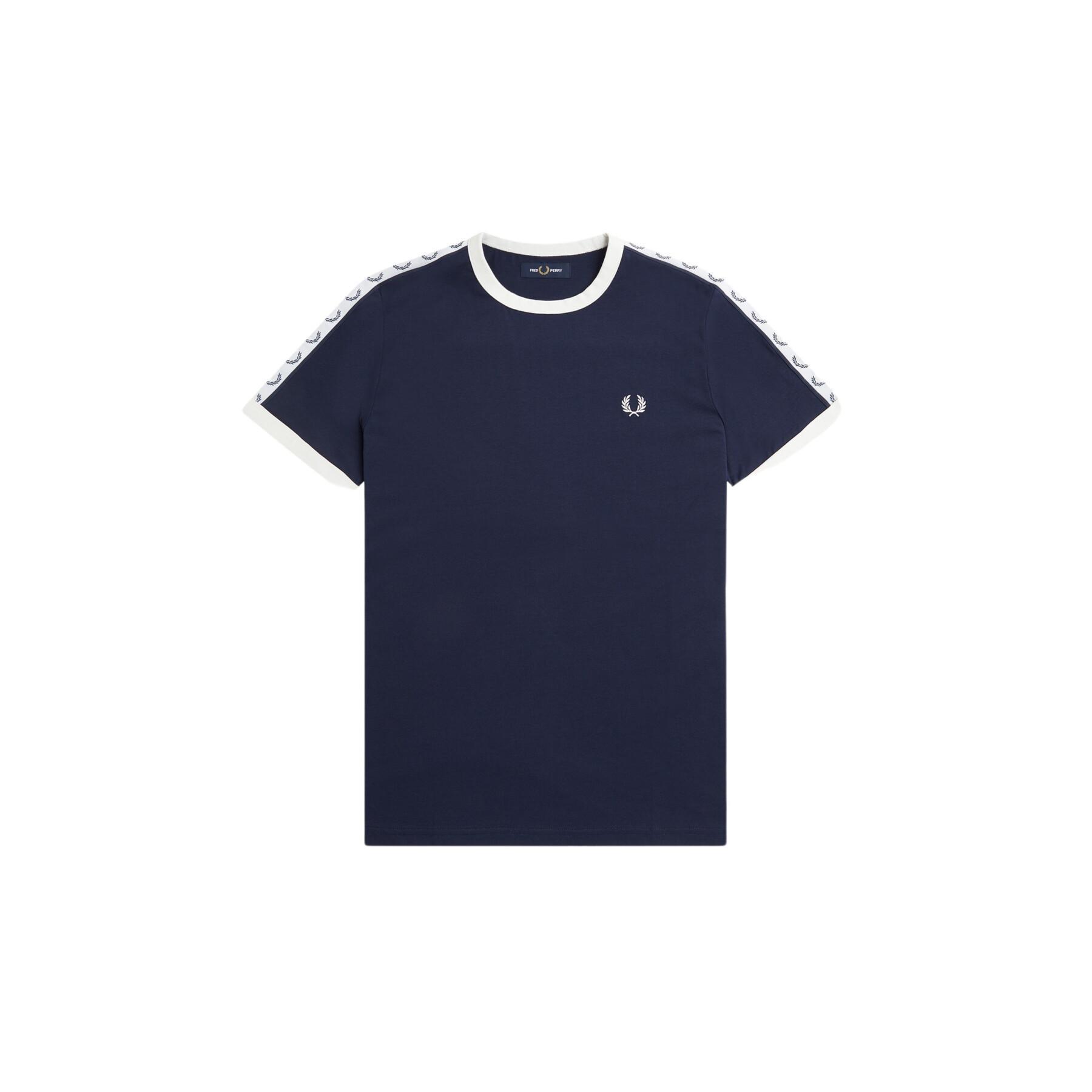 T-shirt met contrasterende rand en band Fred Perry