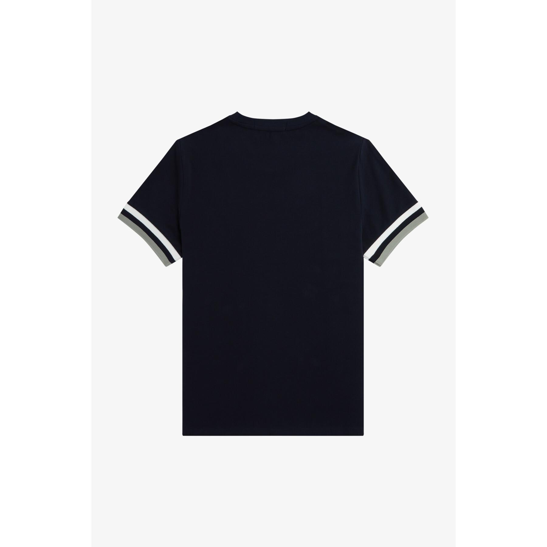 Piqué T-shirt met dikke biezen Fred Perry