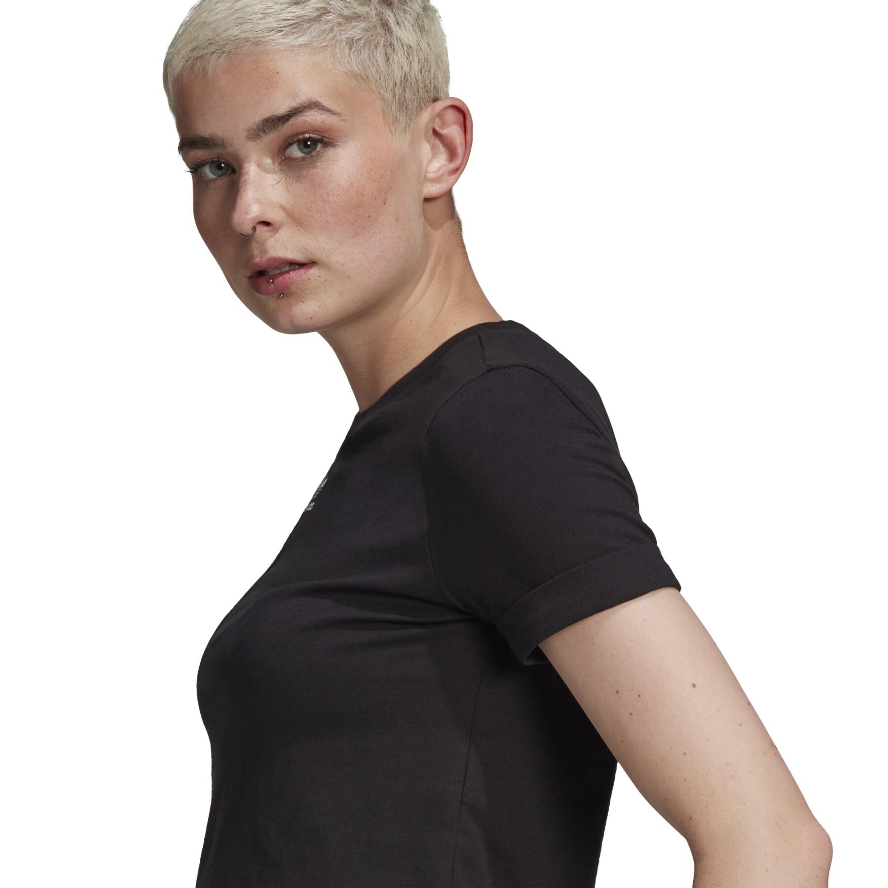 Dames-T-shirt adidas Originals Adicolor Cropped Roll-Up Sleeve