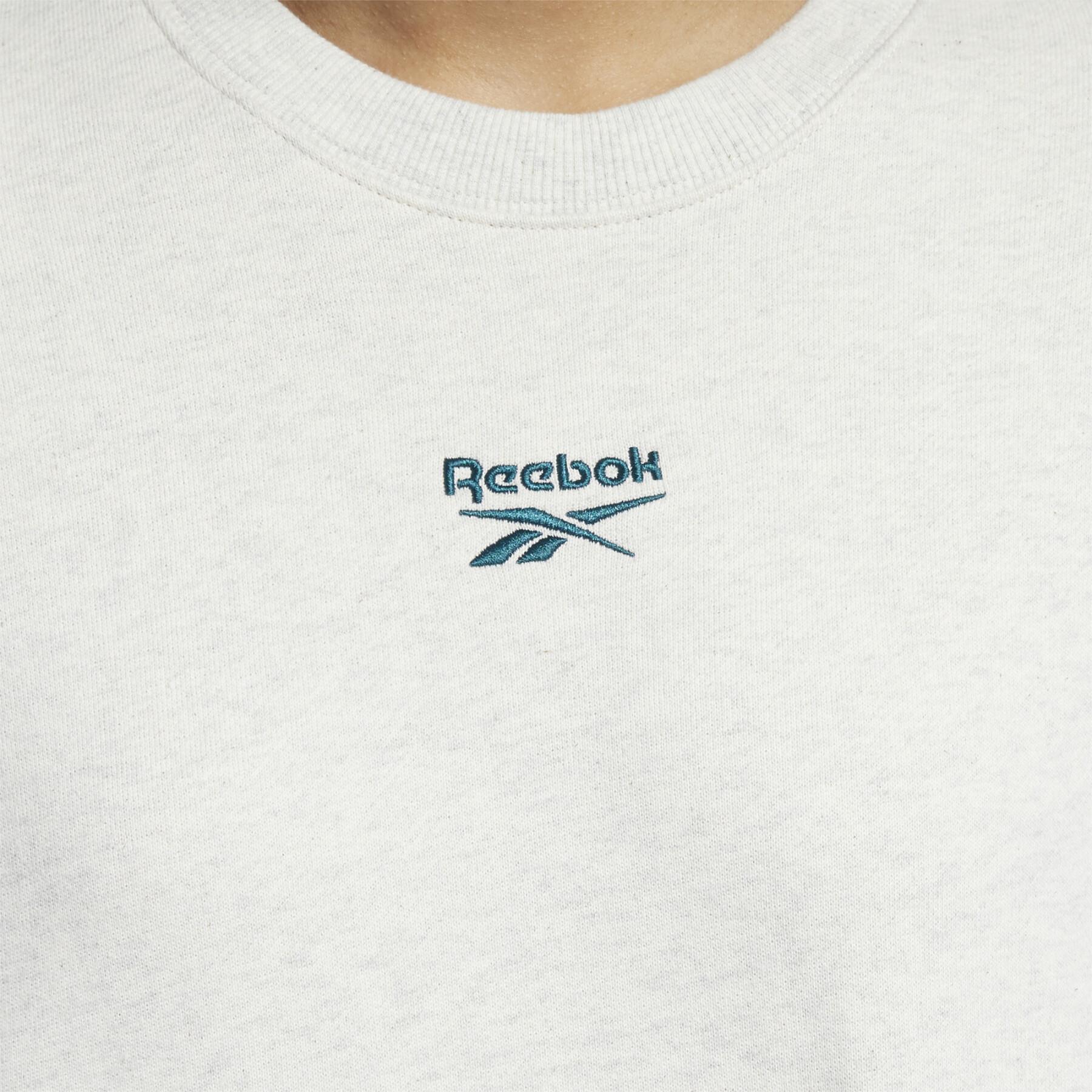 Sweatshirt ronde hals vrouw Reebok petit logo