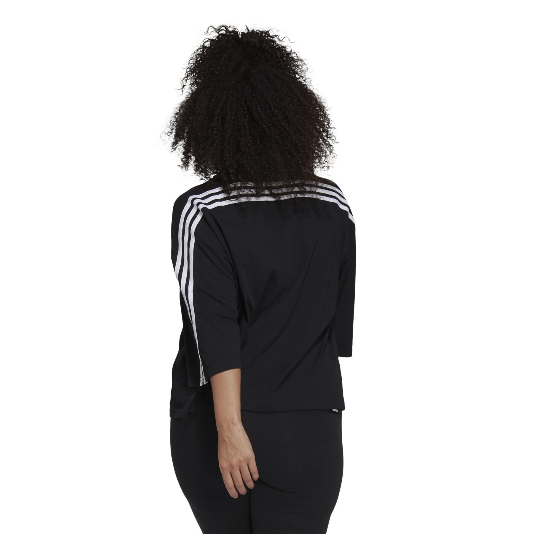 Dames-T-shirt adidas Sportswear Future Icons 3-Stripes (Plus Size)