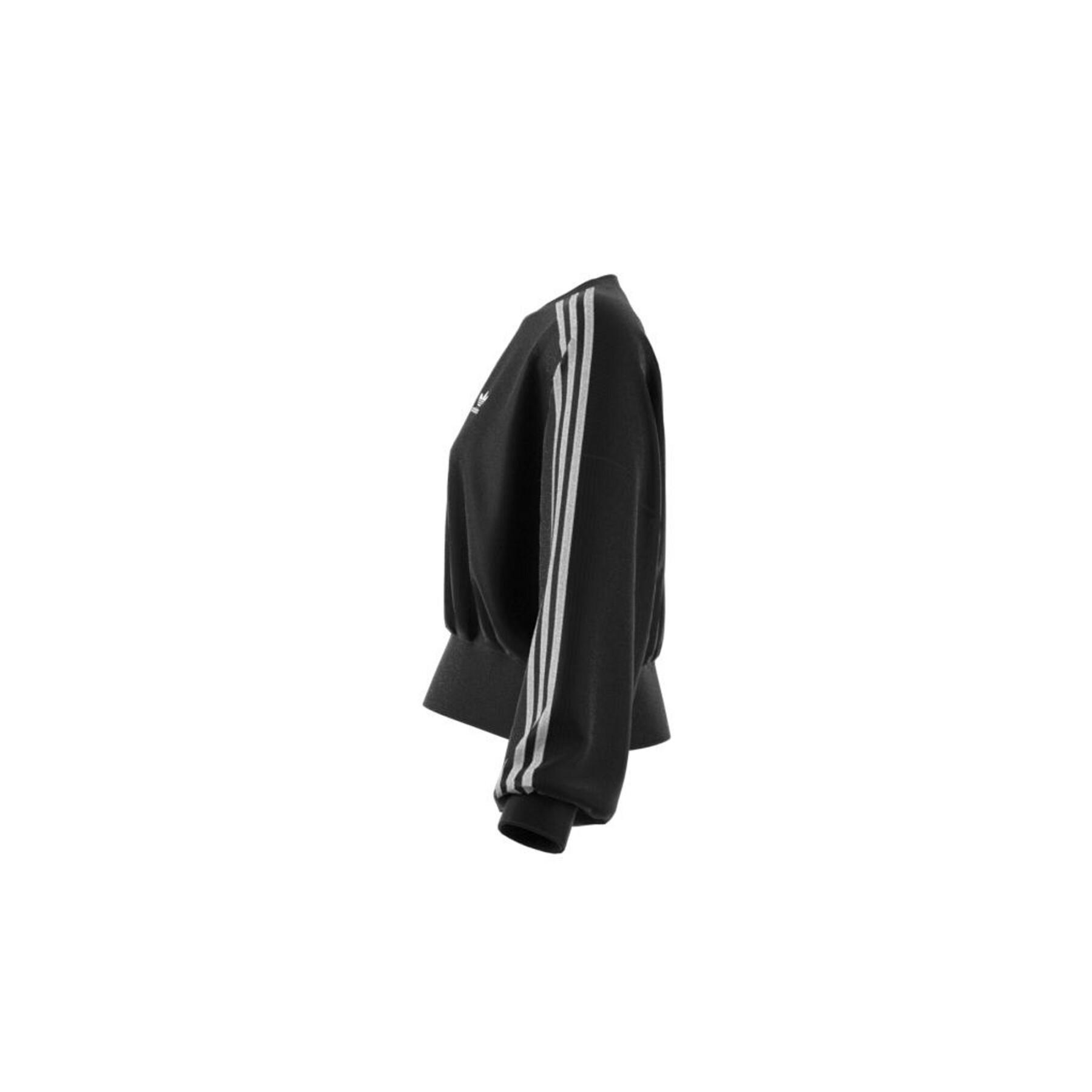 Sweatshirt ronde hals vrouw adidas Originals Adicolor Corded Velour Oversize