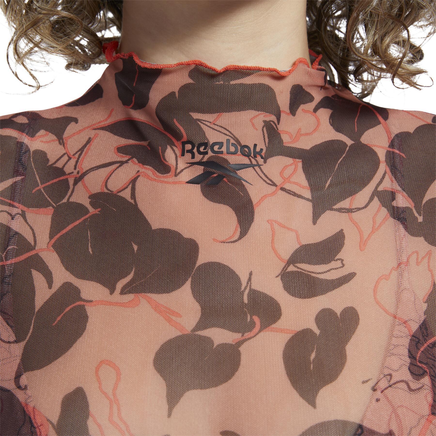Dames-T-shirt Reebok Classics Flourishing Floral Print Mesh