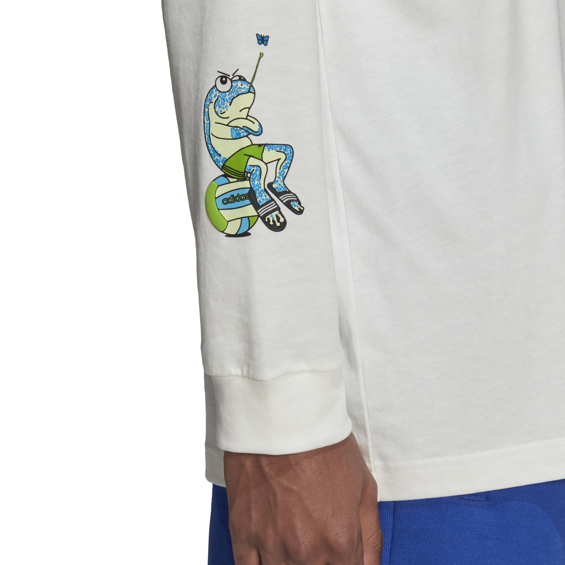 T-shirt met lange mouwen adidas Originals Graphic Stoked Fish