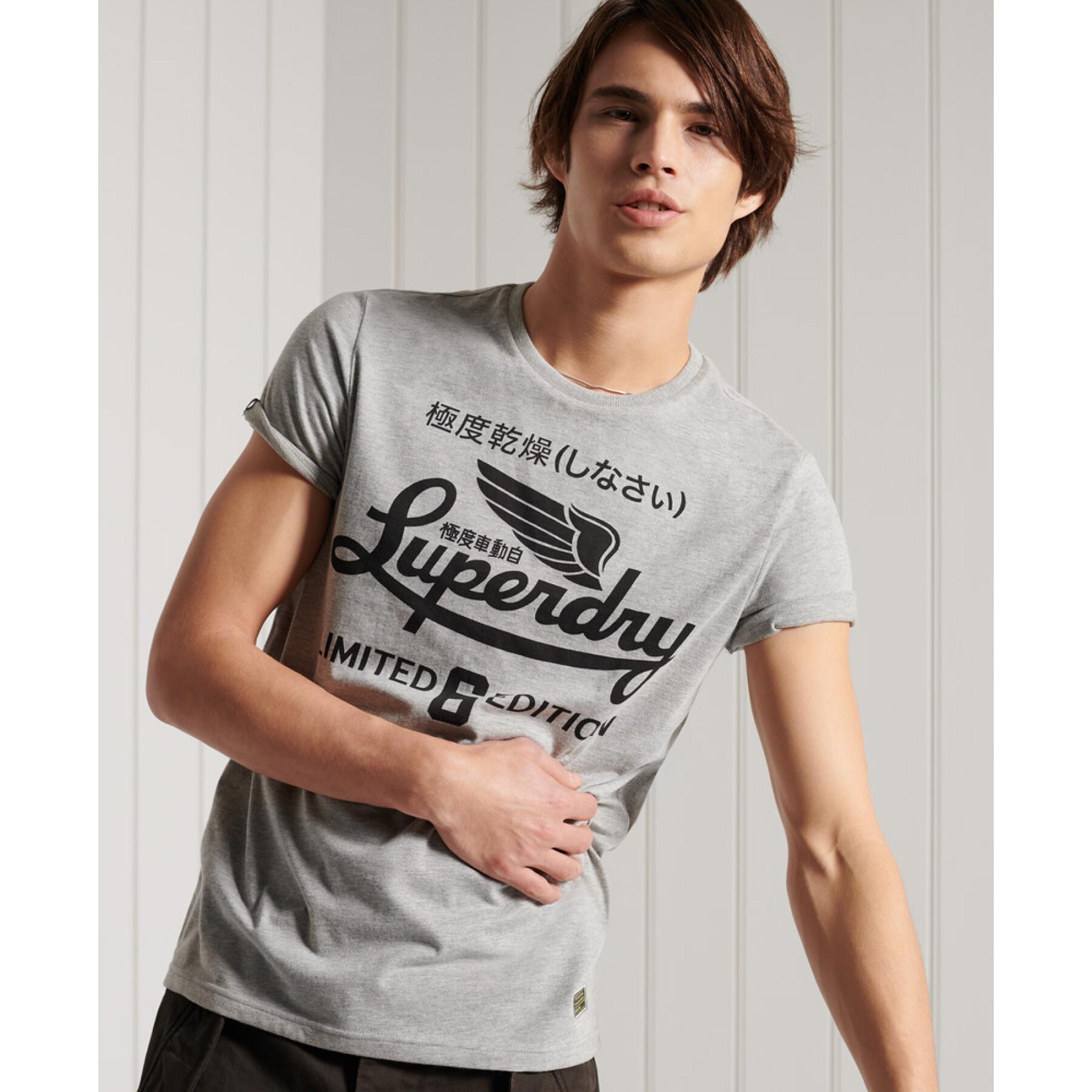 Lichtgewicht T-shirt met motief Superdry Military
