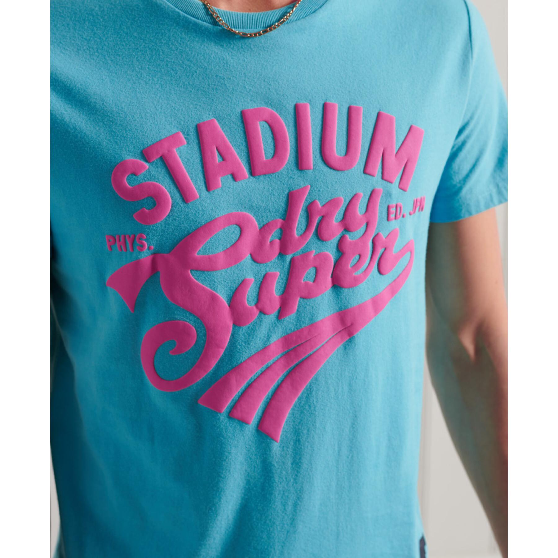 Lichtgewicht T-shirt met motief Superdry Collegiate