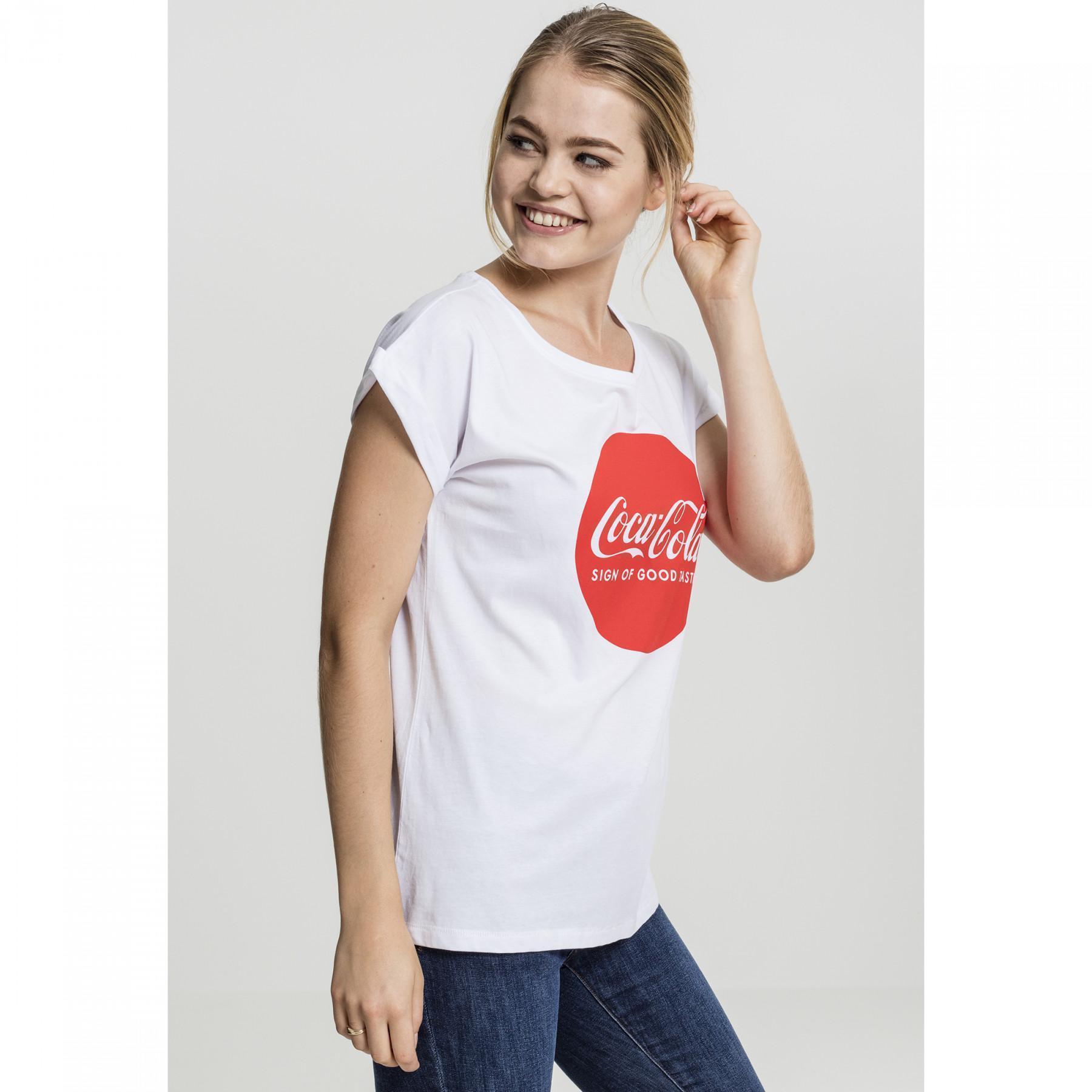 Vrouwelijk T-shirt Urban Klassiek coca-cola rond logo