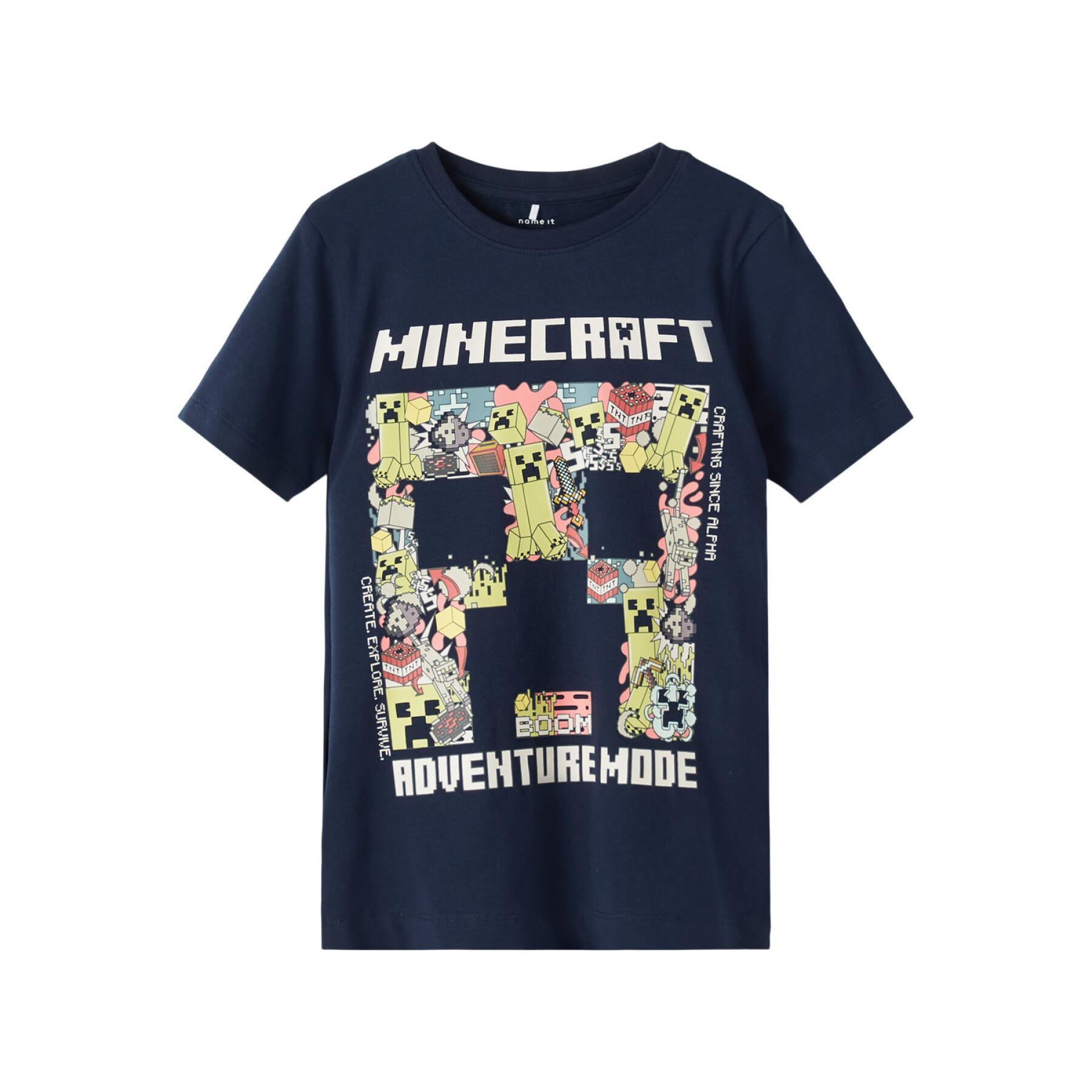 Kinder-T-shirt Name it Mango Minecraft