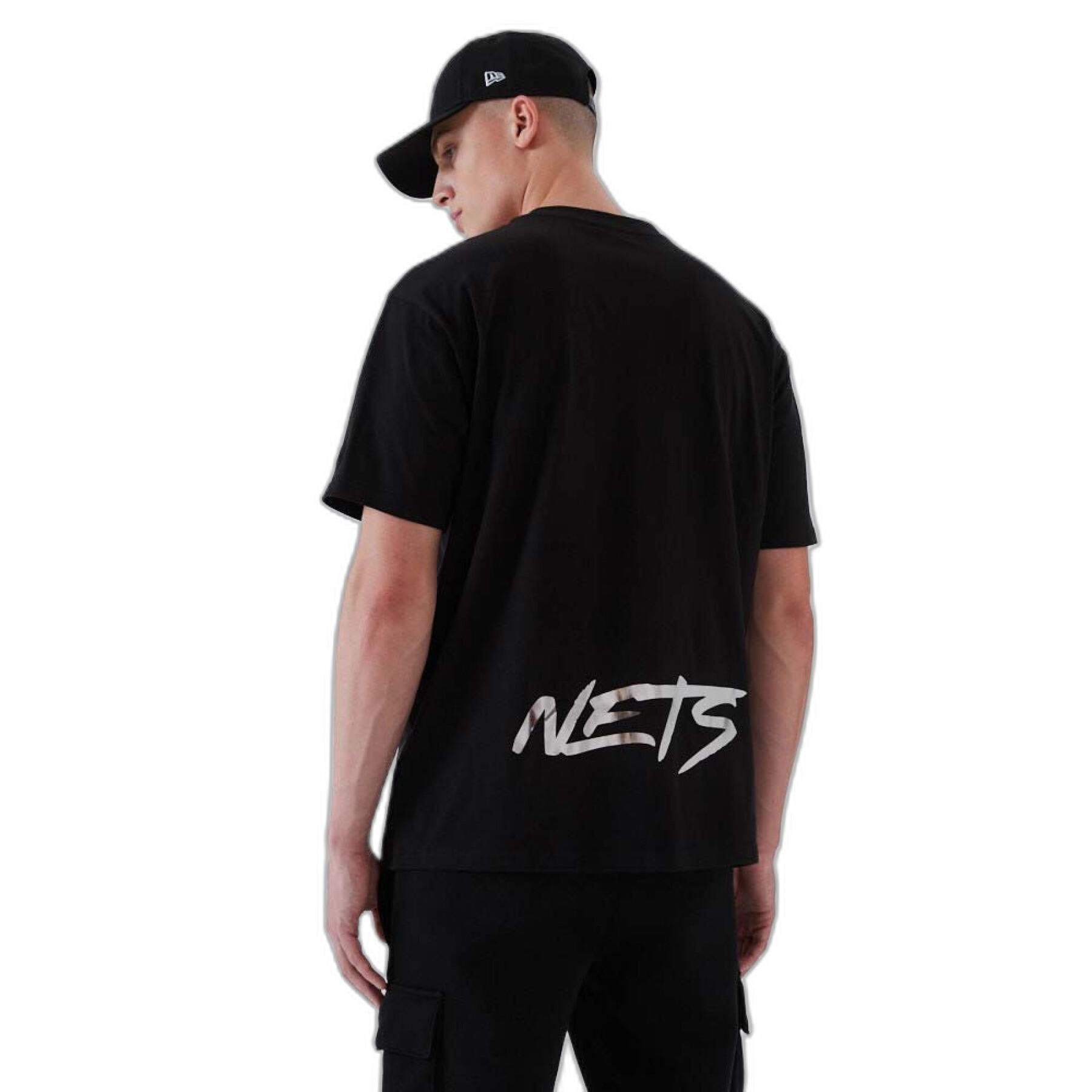 T-shirt Brooklyn Nets NBA Metallic
