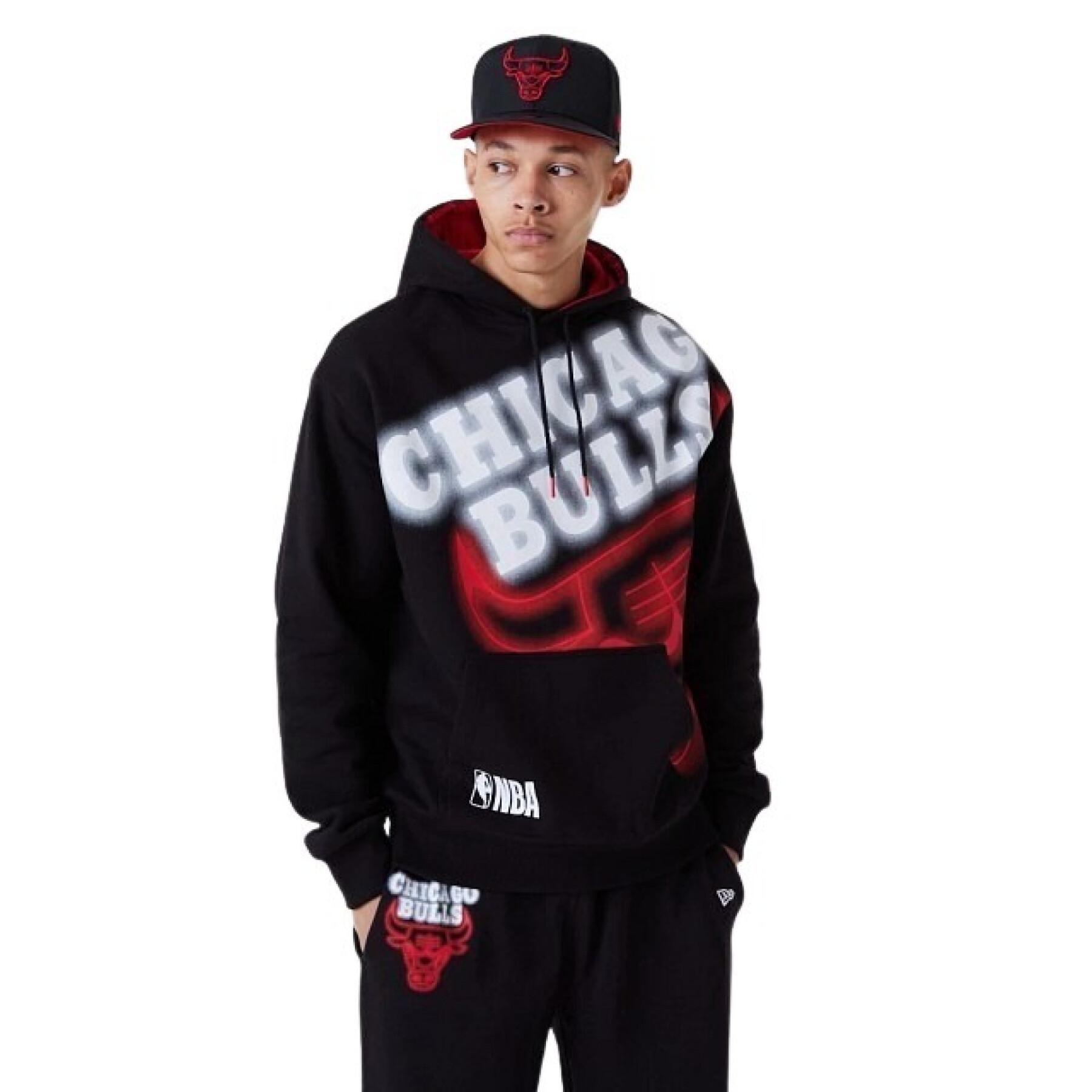 Sweatshirt Chicago Bulls Enlrgd Neon