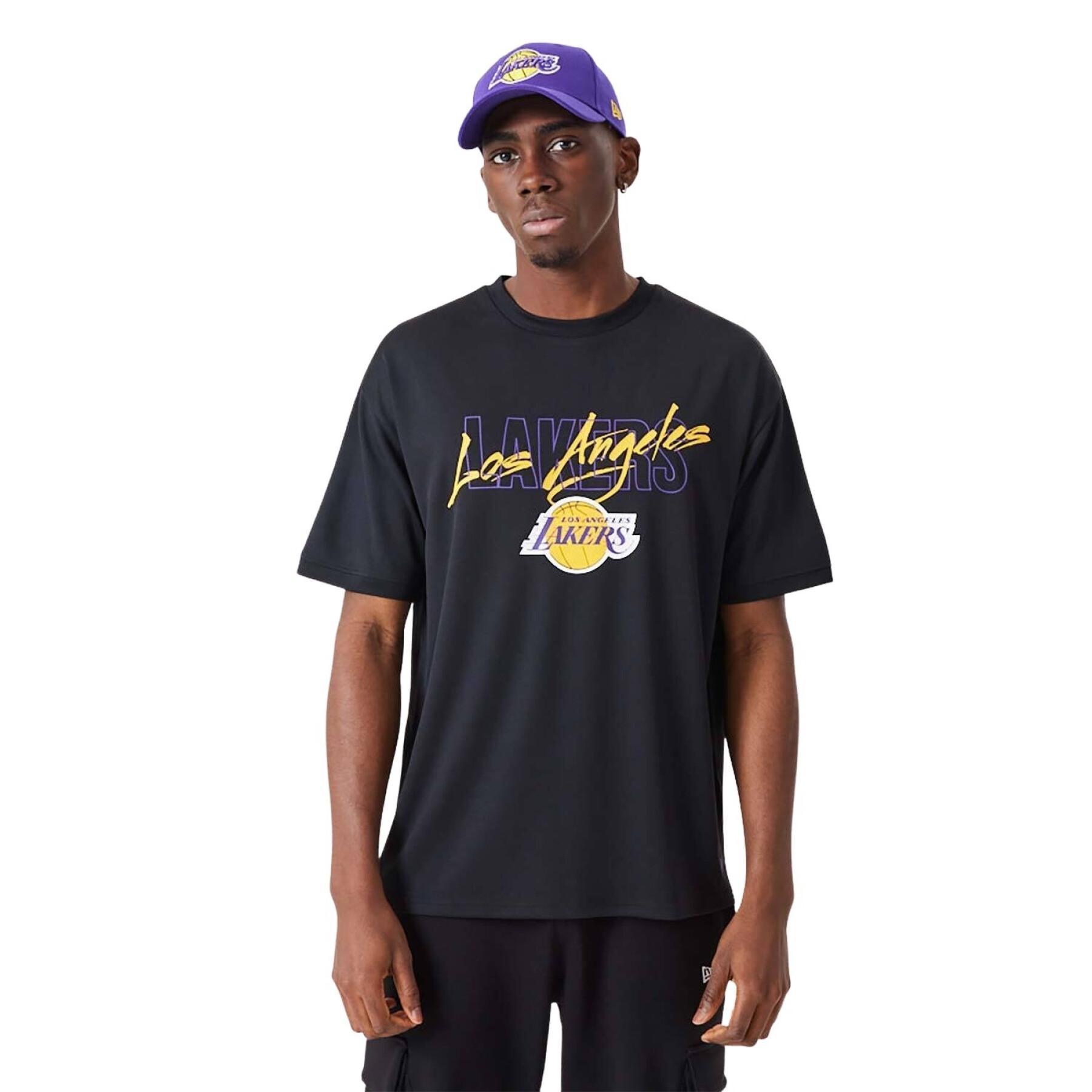 Oversized T-shirt Los Angeles Lakers NBA Script