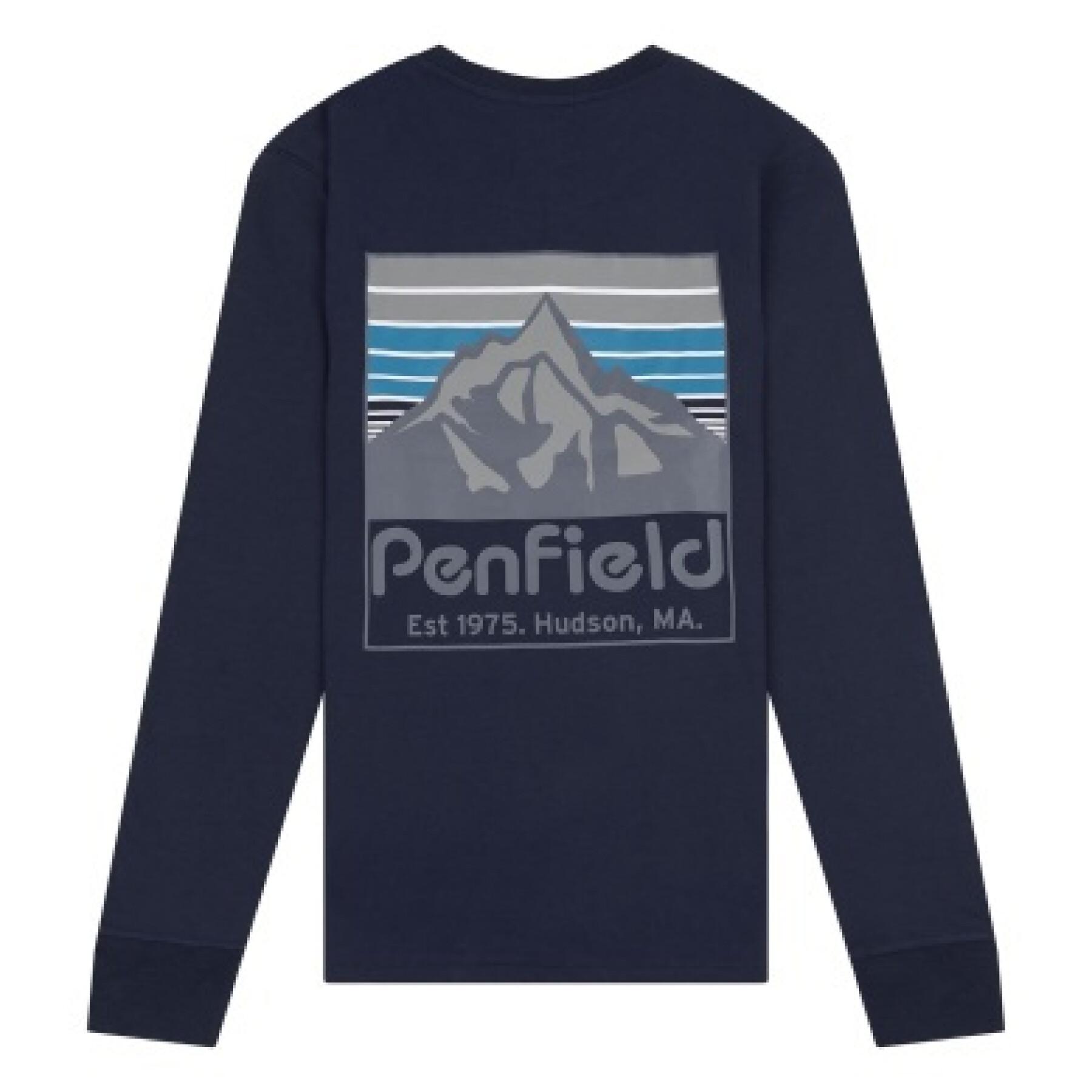T-shirt met lange mouwen Penfield back graphic