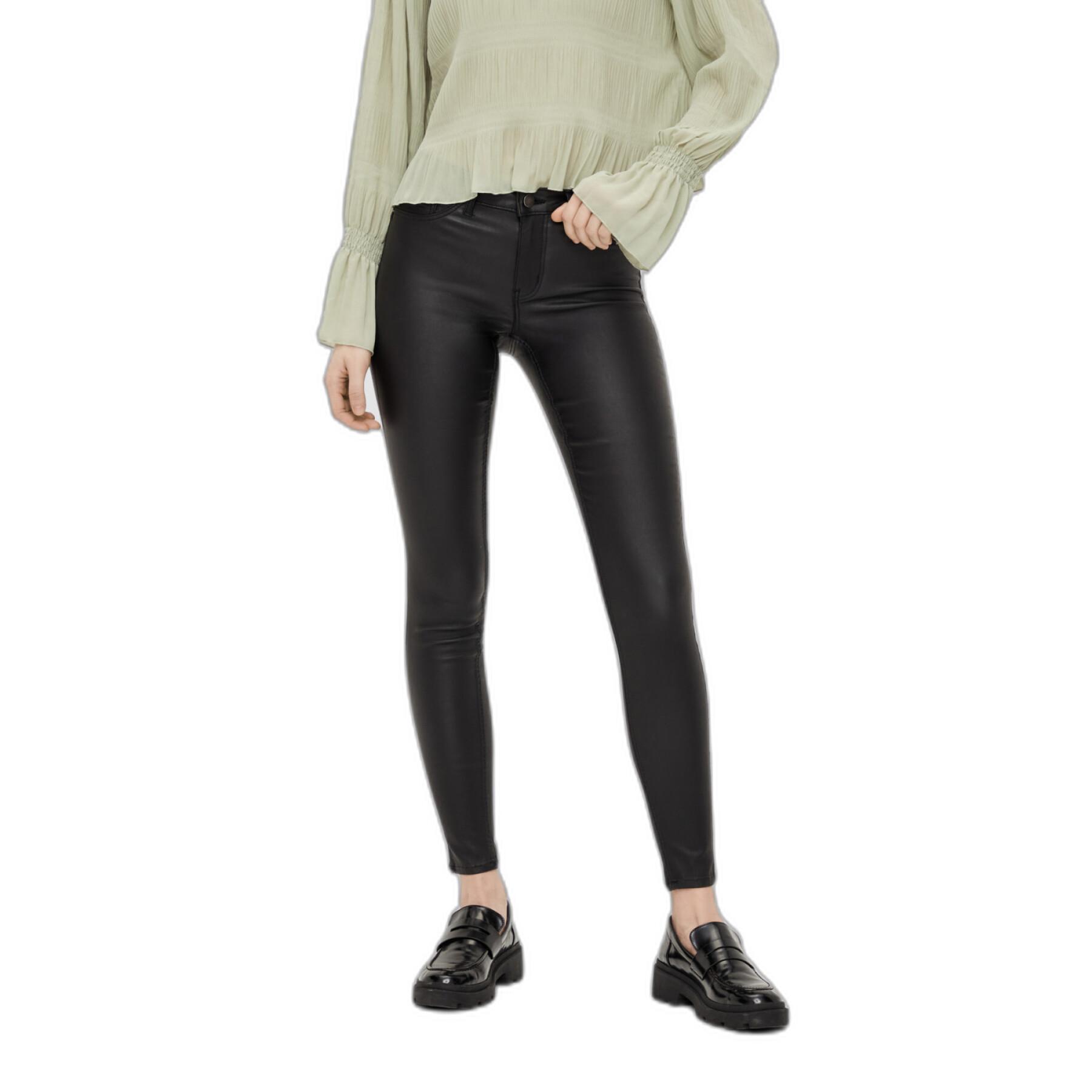 Dames skinny jeans Pieces Share-up Paro Coated