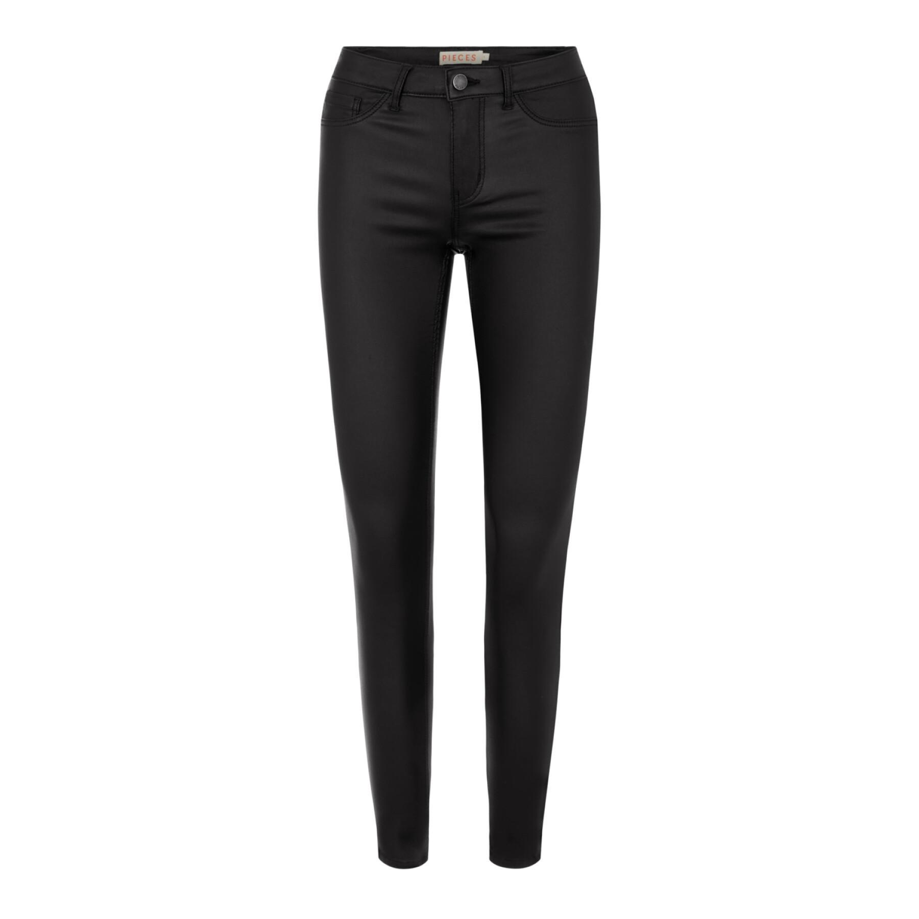 Dames skinny jeans Pieces Share-up Paro Coated