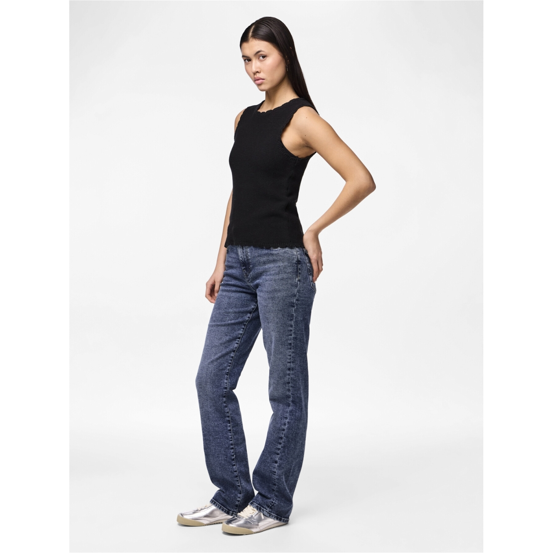 Rechte jeans voor dames Pieces Kelly Mw