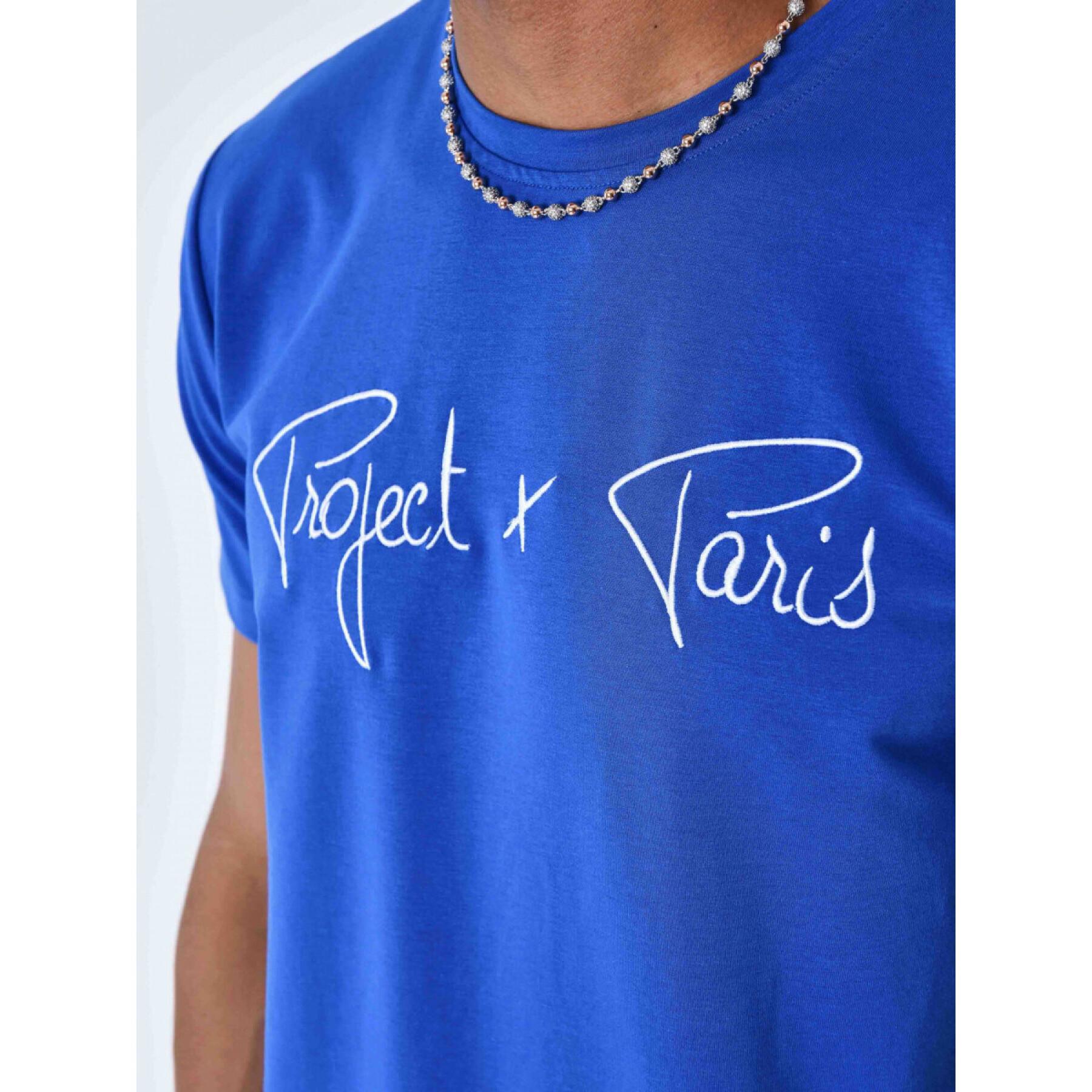 Basic geborduurd T-shirt Project X Paris Signature